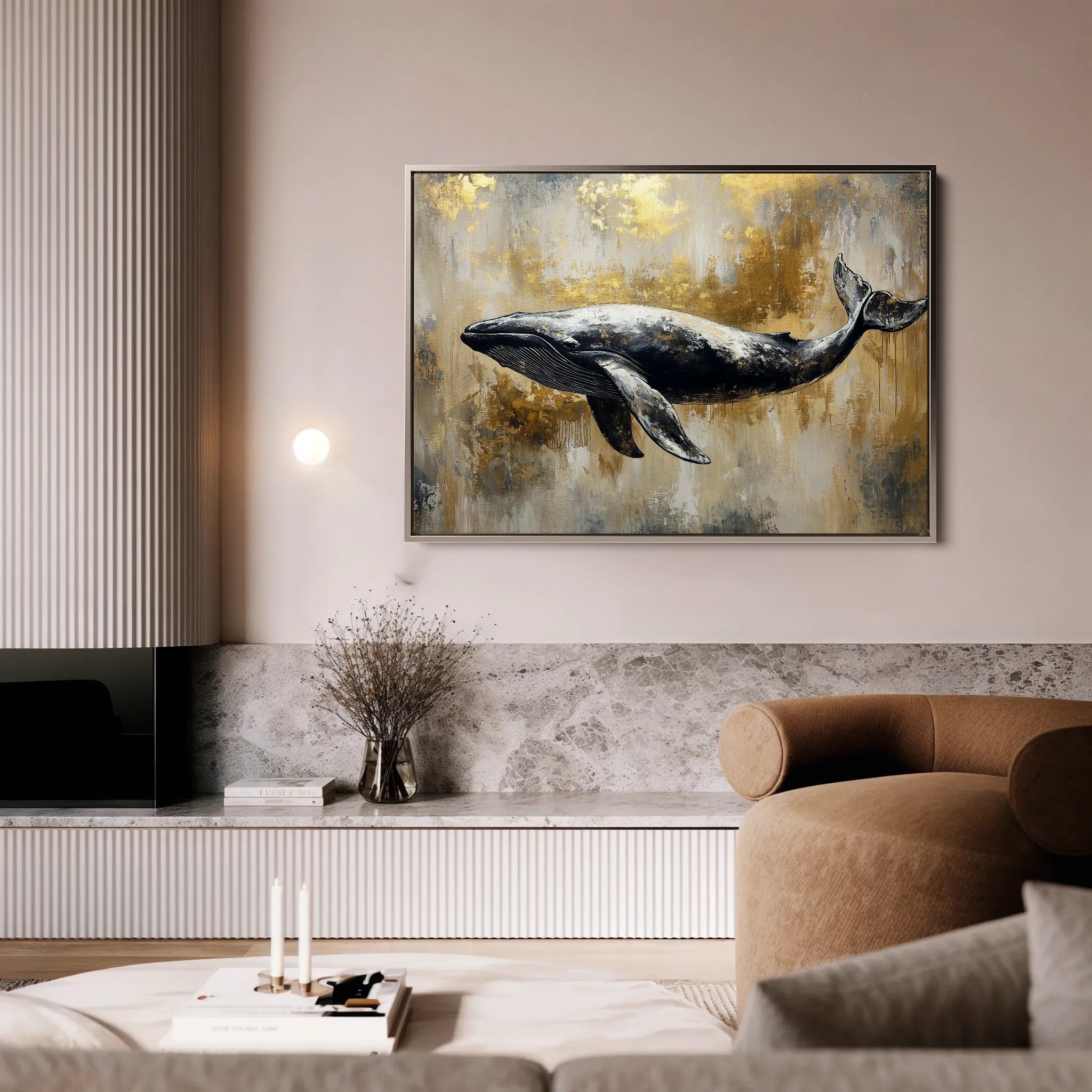 Animals 180 Canvas Art 18" x 24" / 45 x 60 cm / Black