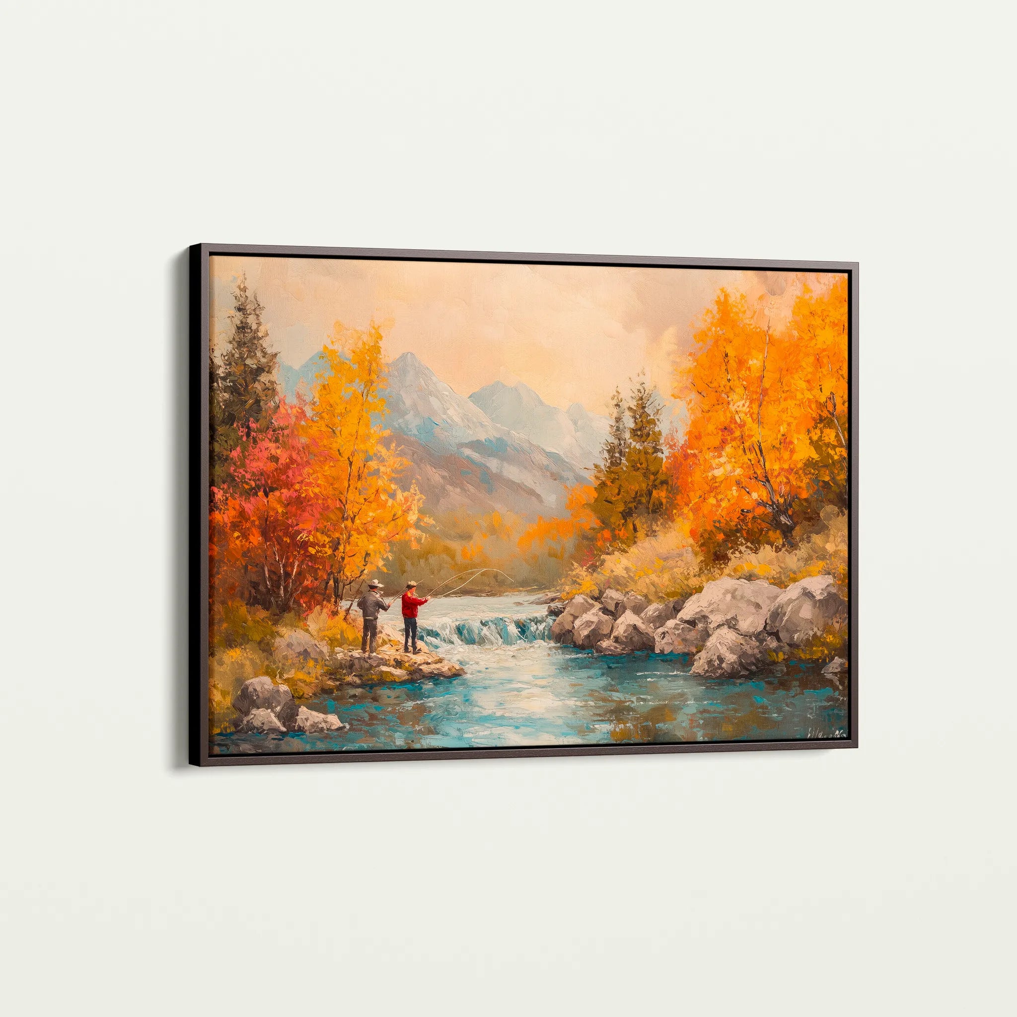 Landscape 180 Canvas Art 18" x 24" / 45 x 60 cm / Black