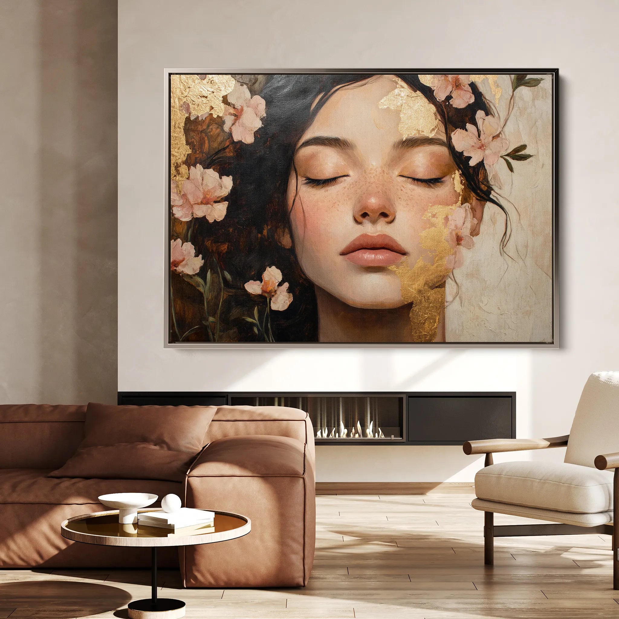 Portrait 180 Canvas Art 18" x 24" / 45 x 60 cm / Black