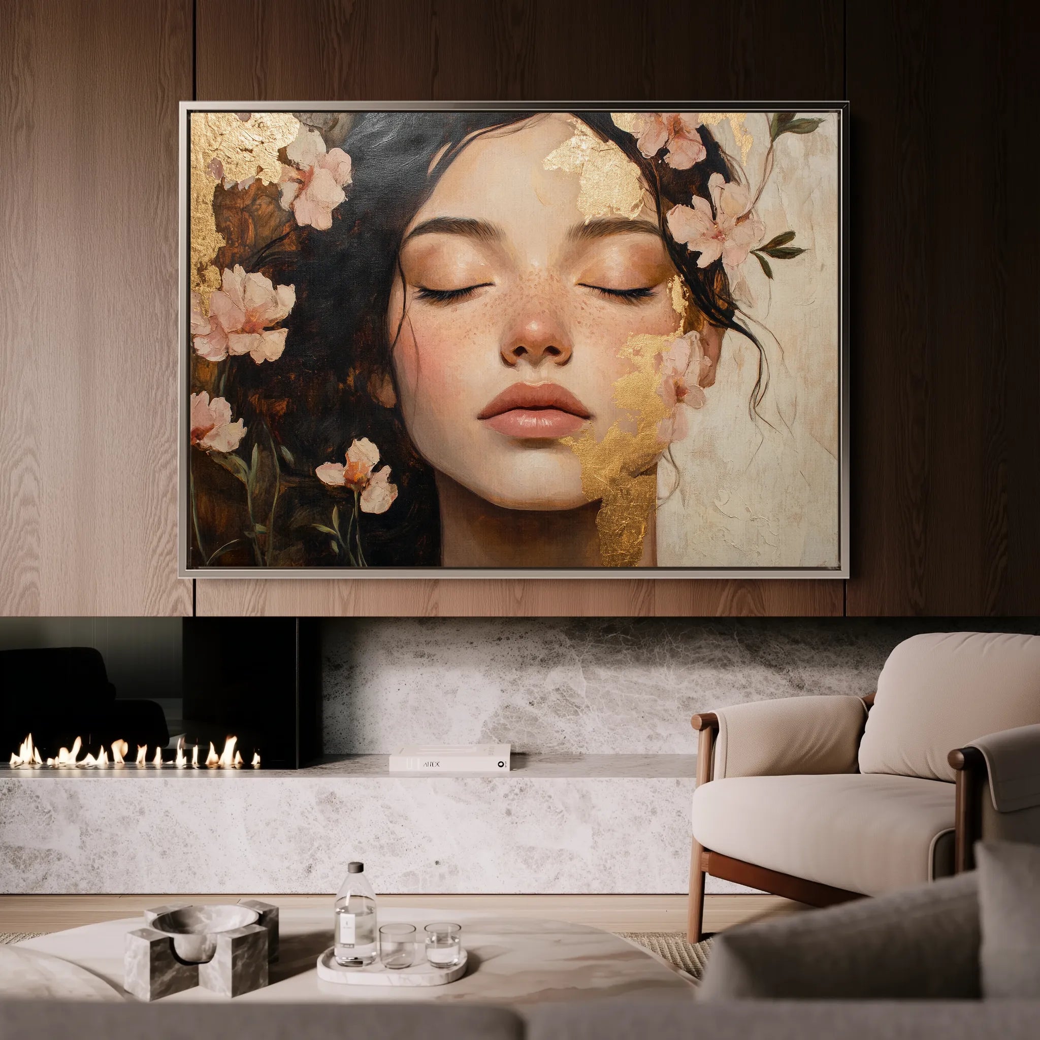 Portrait 180 Canvas Art 18" x 24" / 45 x 60 cm / Black