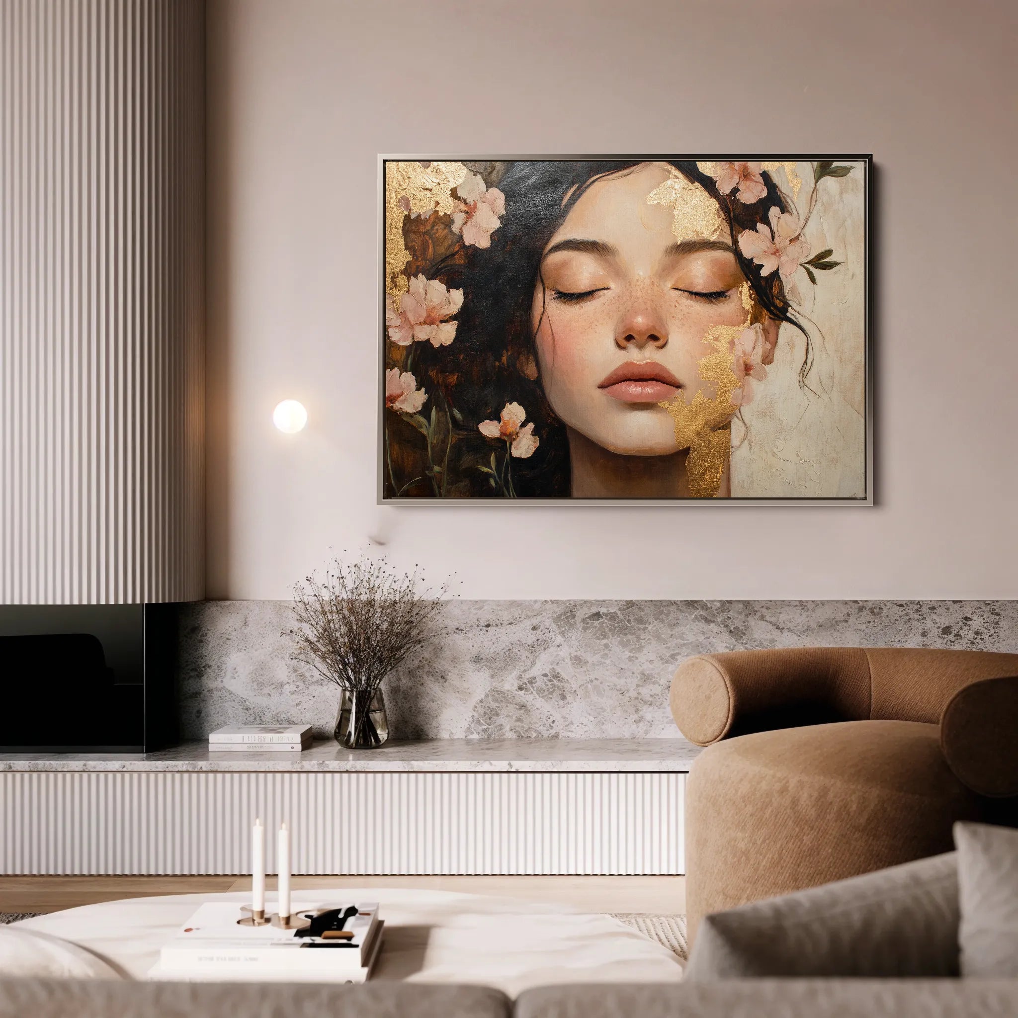 Portrait 180 Canvas Art 18" x 24" / 45 x 60 cm / Black
