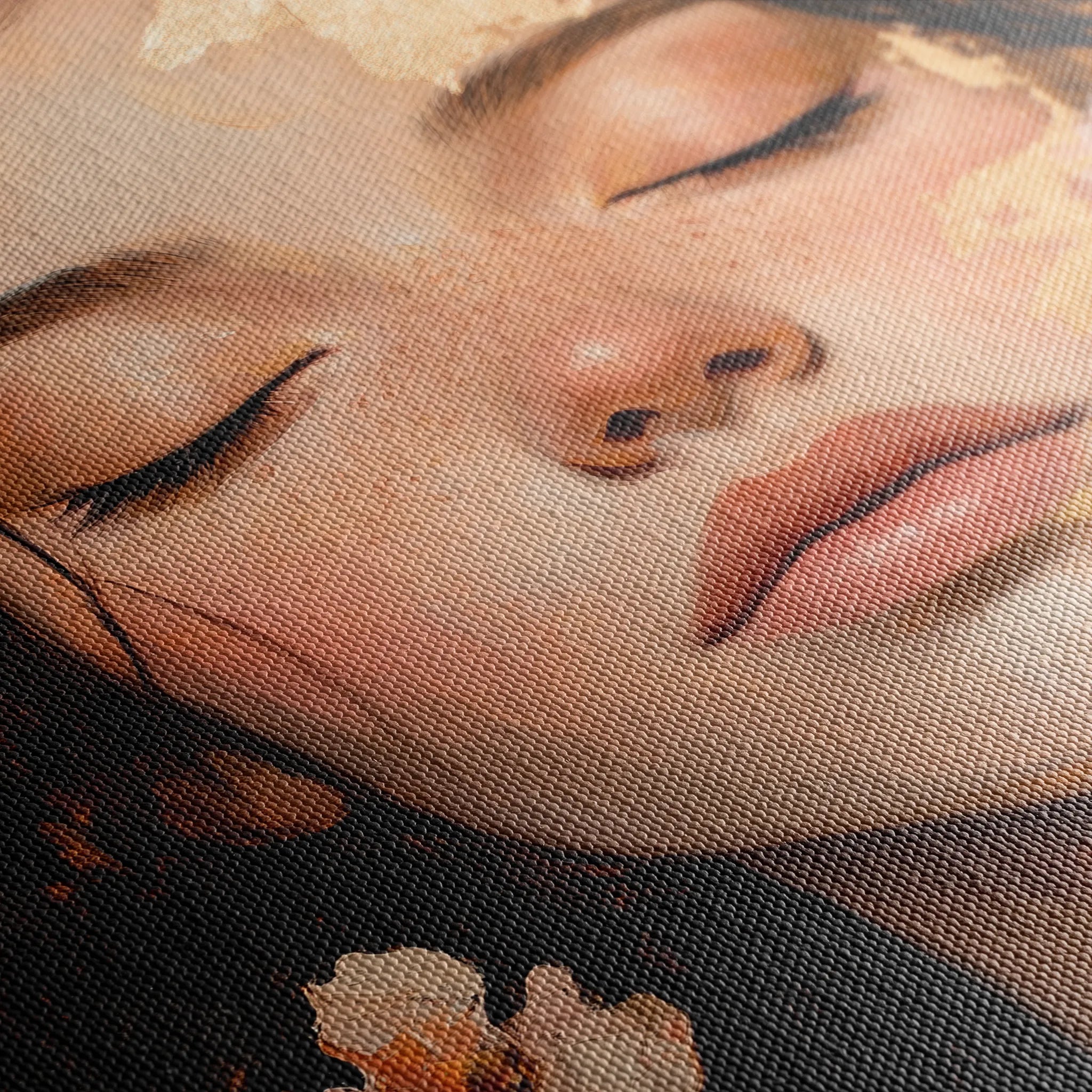 Portrait 180 Canvas Art 18" x 24" / 45 x 60 cm / Black