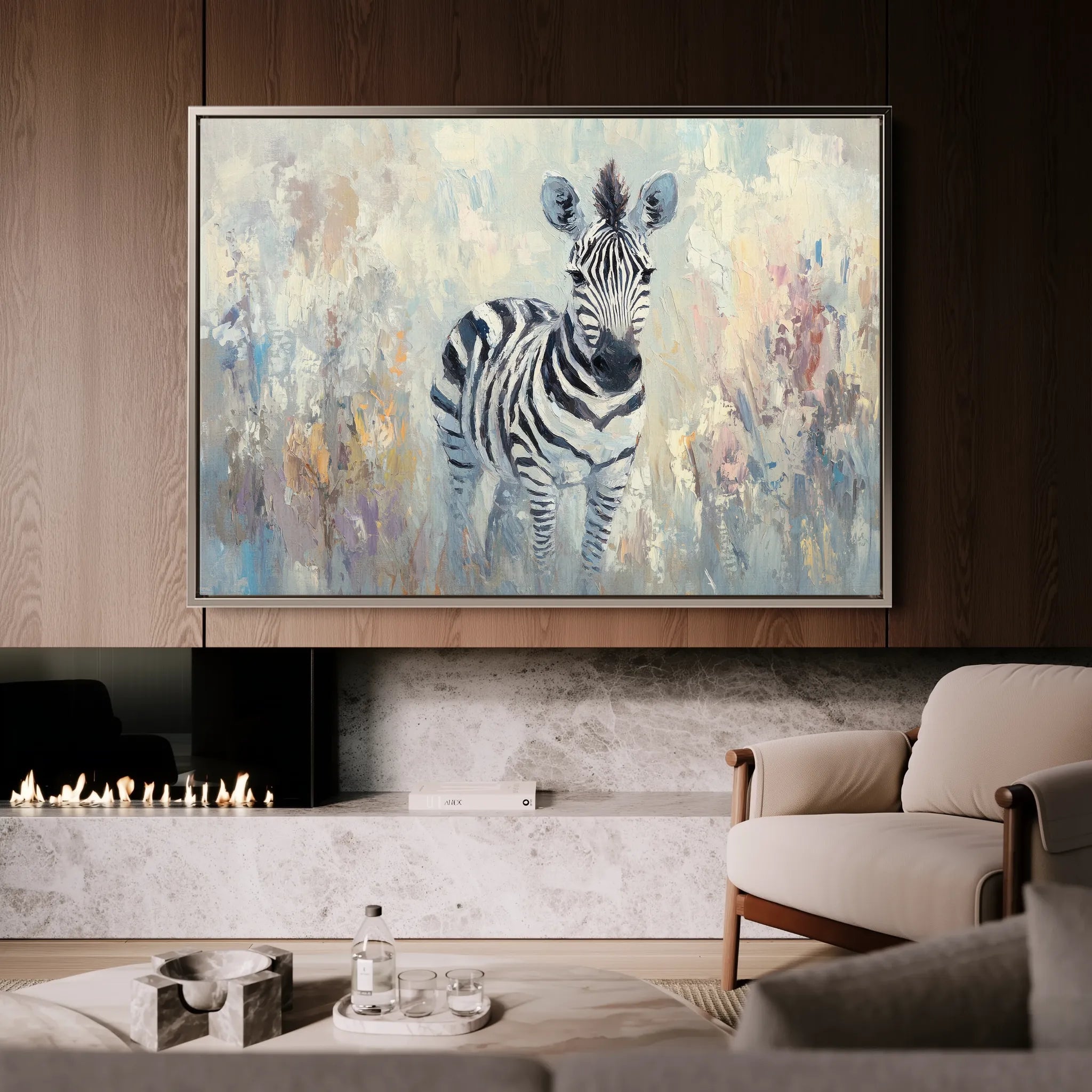 Animals 181 Canvas Art 18" x 24" / 45 x 60 cm / Black