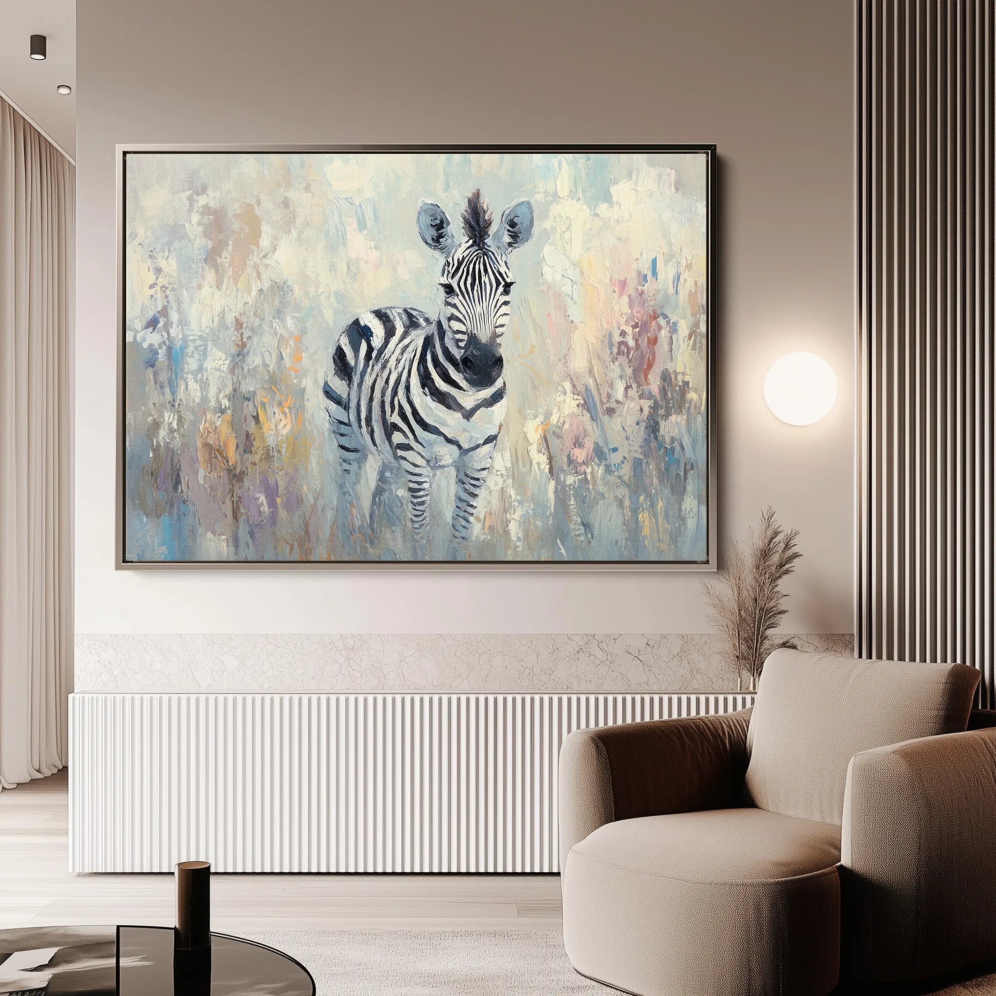 Animals 181 Canvas Art 18" x 24" / 45 x 60 cm / Black