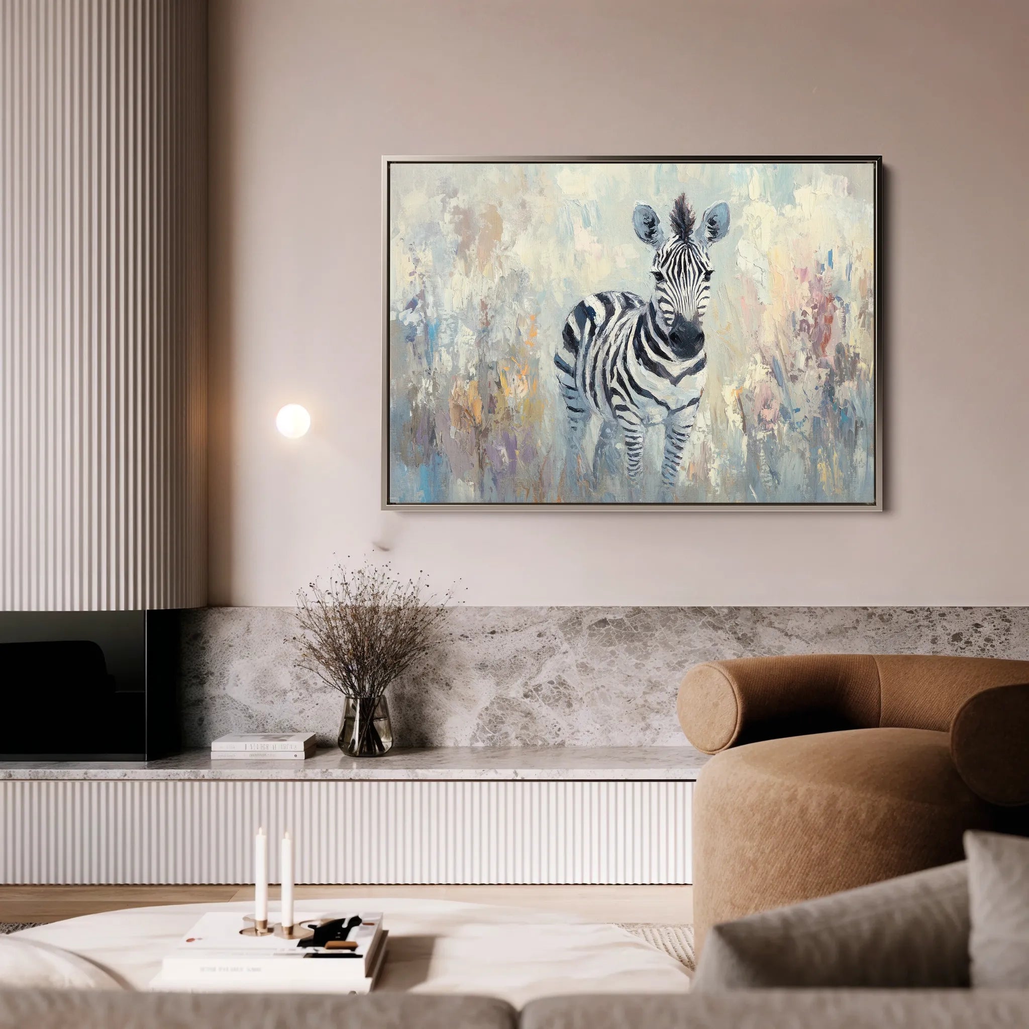 Animals 181 Canvas Art 18" x 24" / 45 x 60 cm / Black