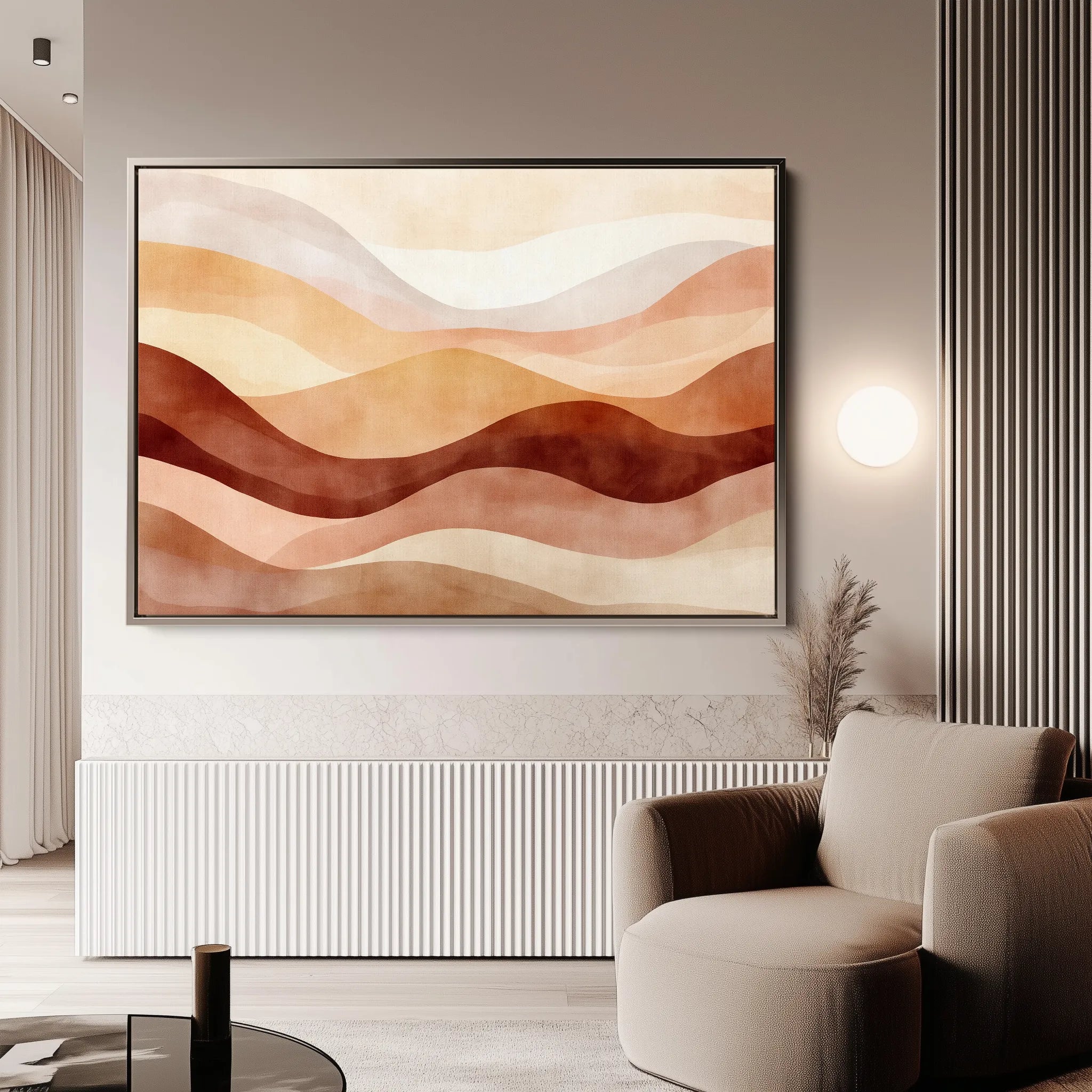 Boho 181 Canvas Art 18" x 24" / 45 x 60 cm / Black