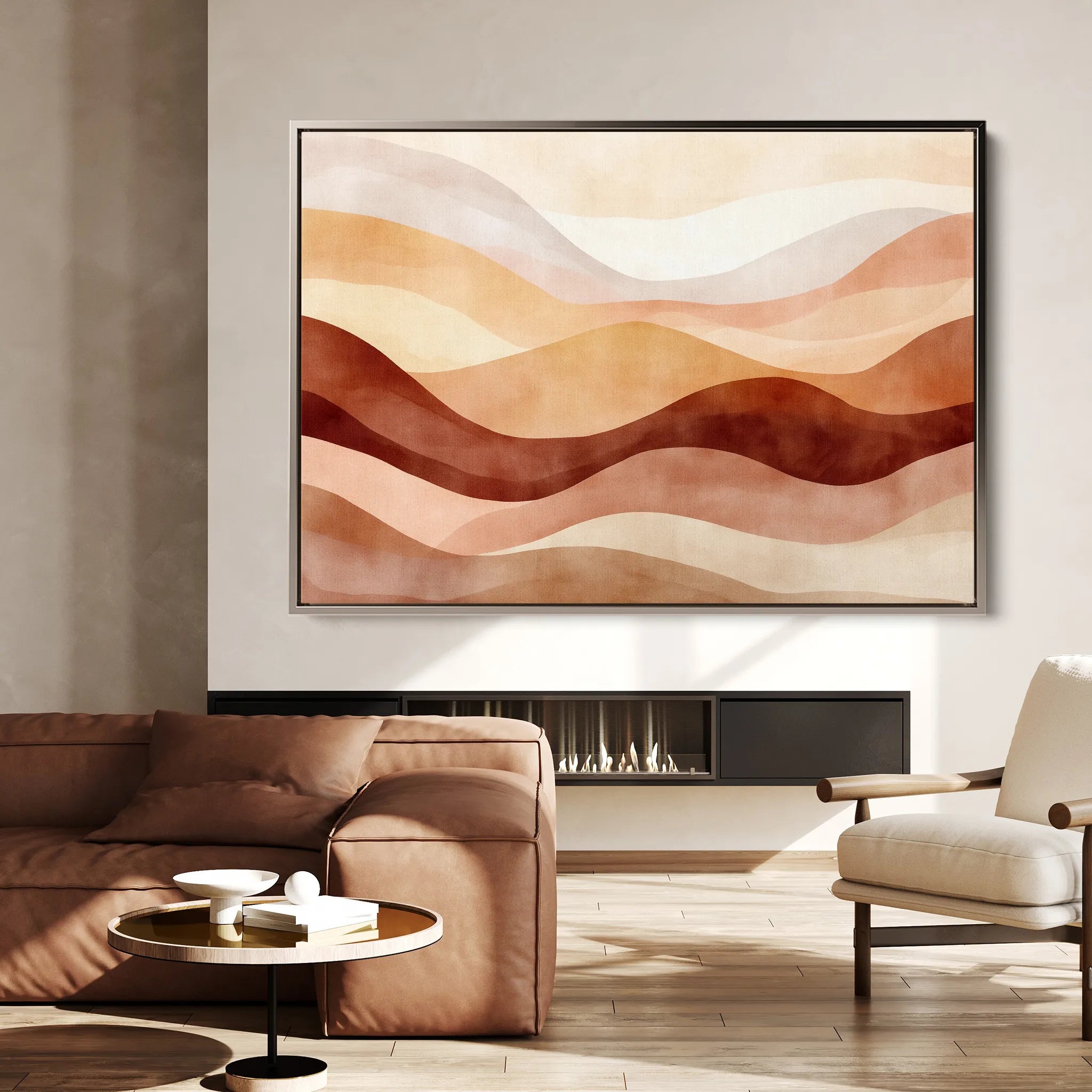 Boho 181 Canvas Art 18" x 24" / 45 x 60 cm / Black