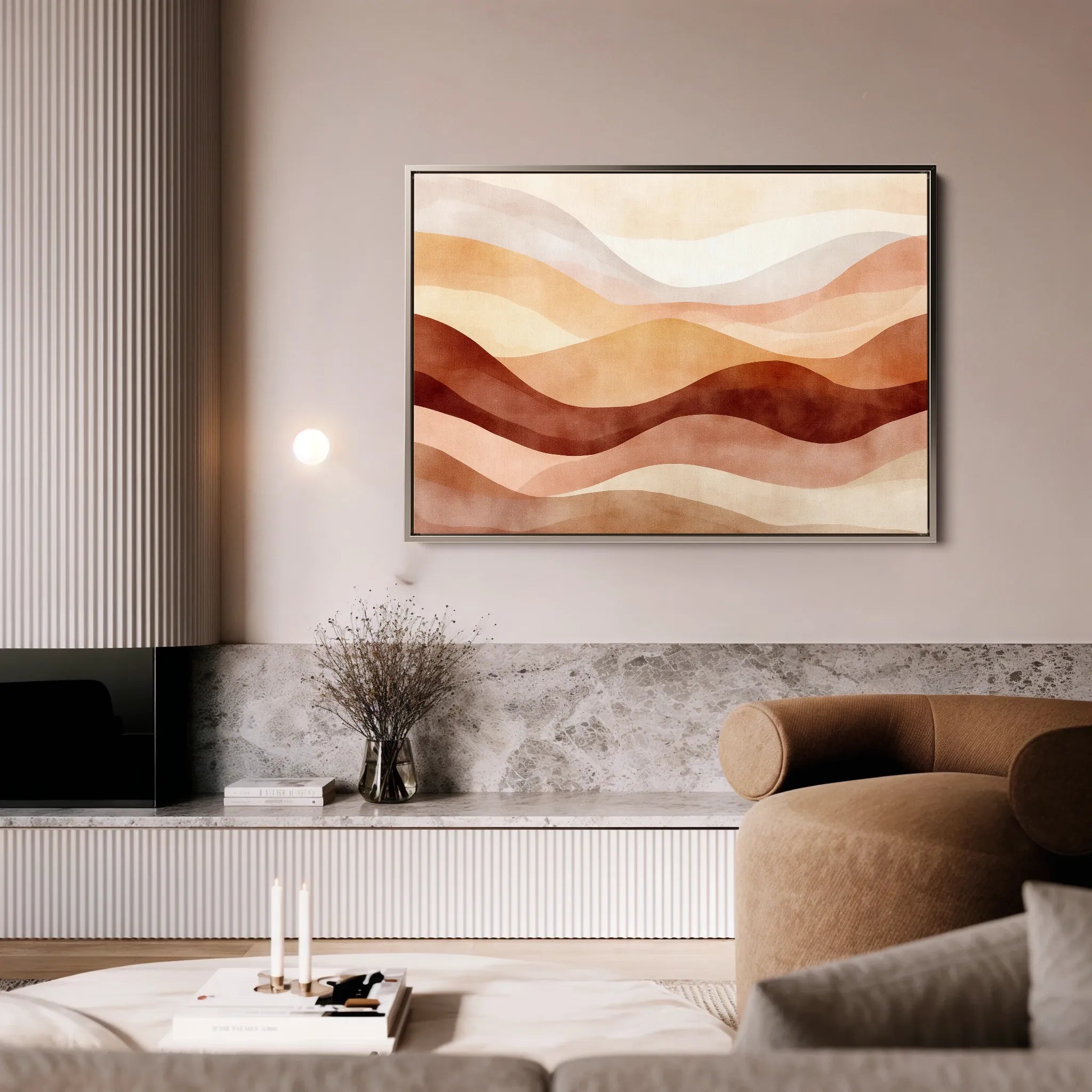 Boho 181 Canvas Art 18" x 24" / 45 x 60 cm / Black
