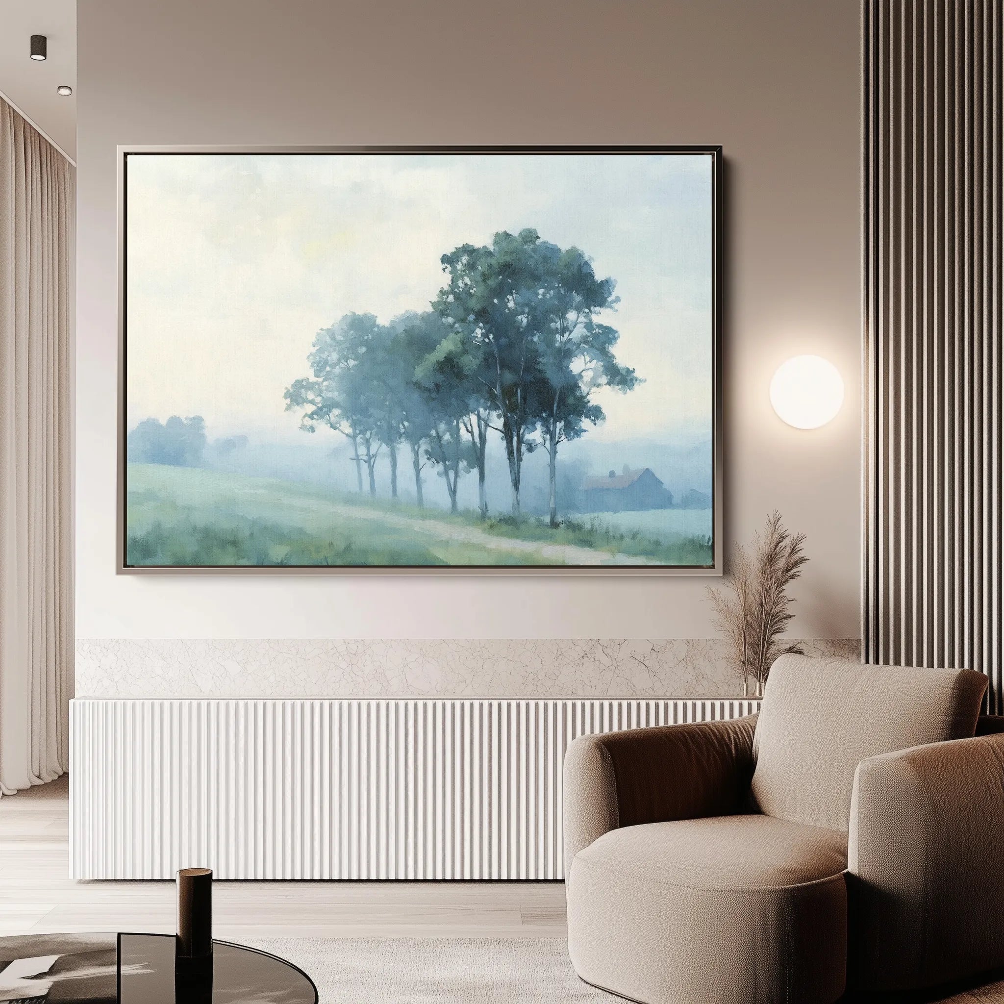 Landscape 181 Canvas Art 18" x 24" / 45 x 60 cm / Black