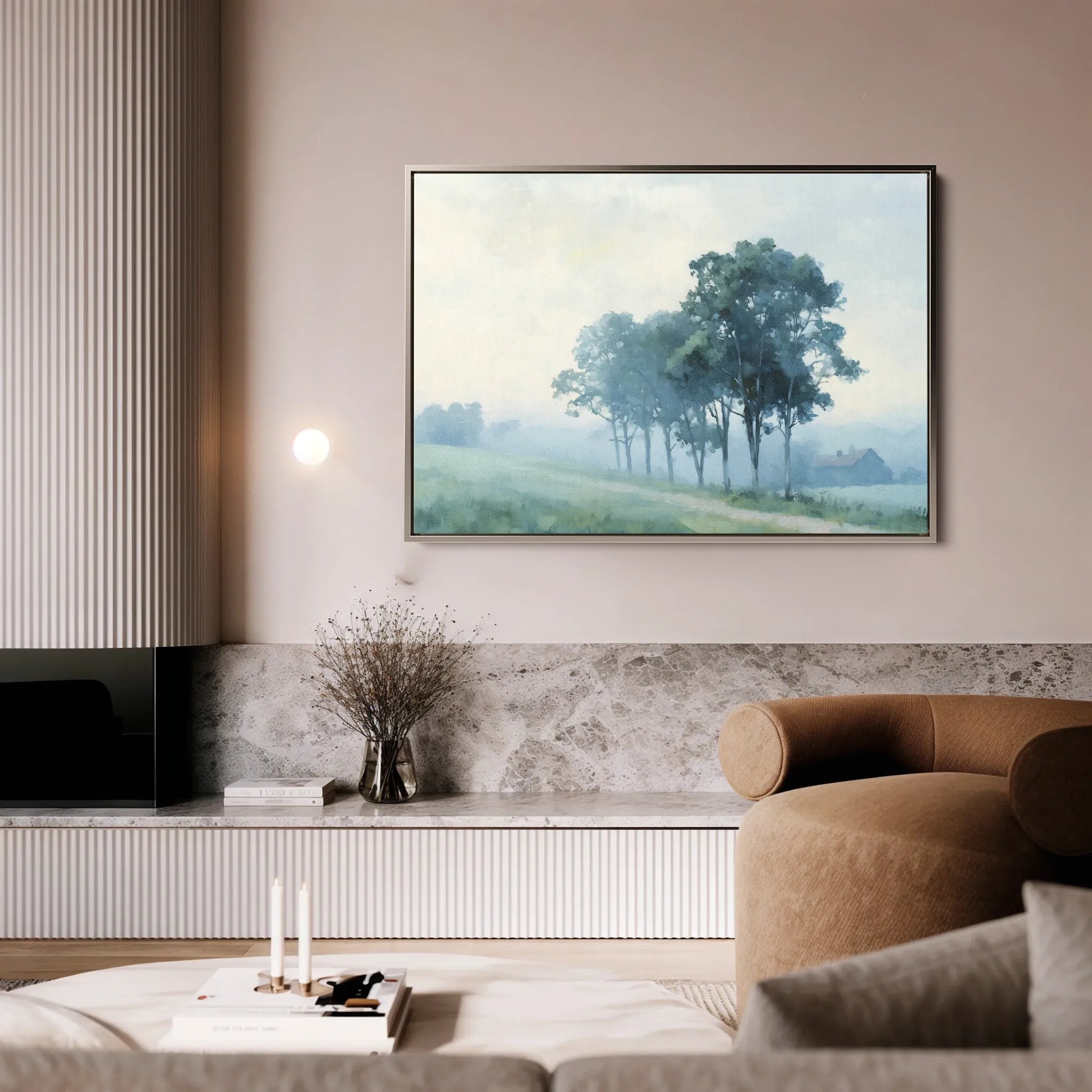 Landscape 181 Canvas Art 18" x 24" / 45 x 60 cm / Black