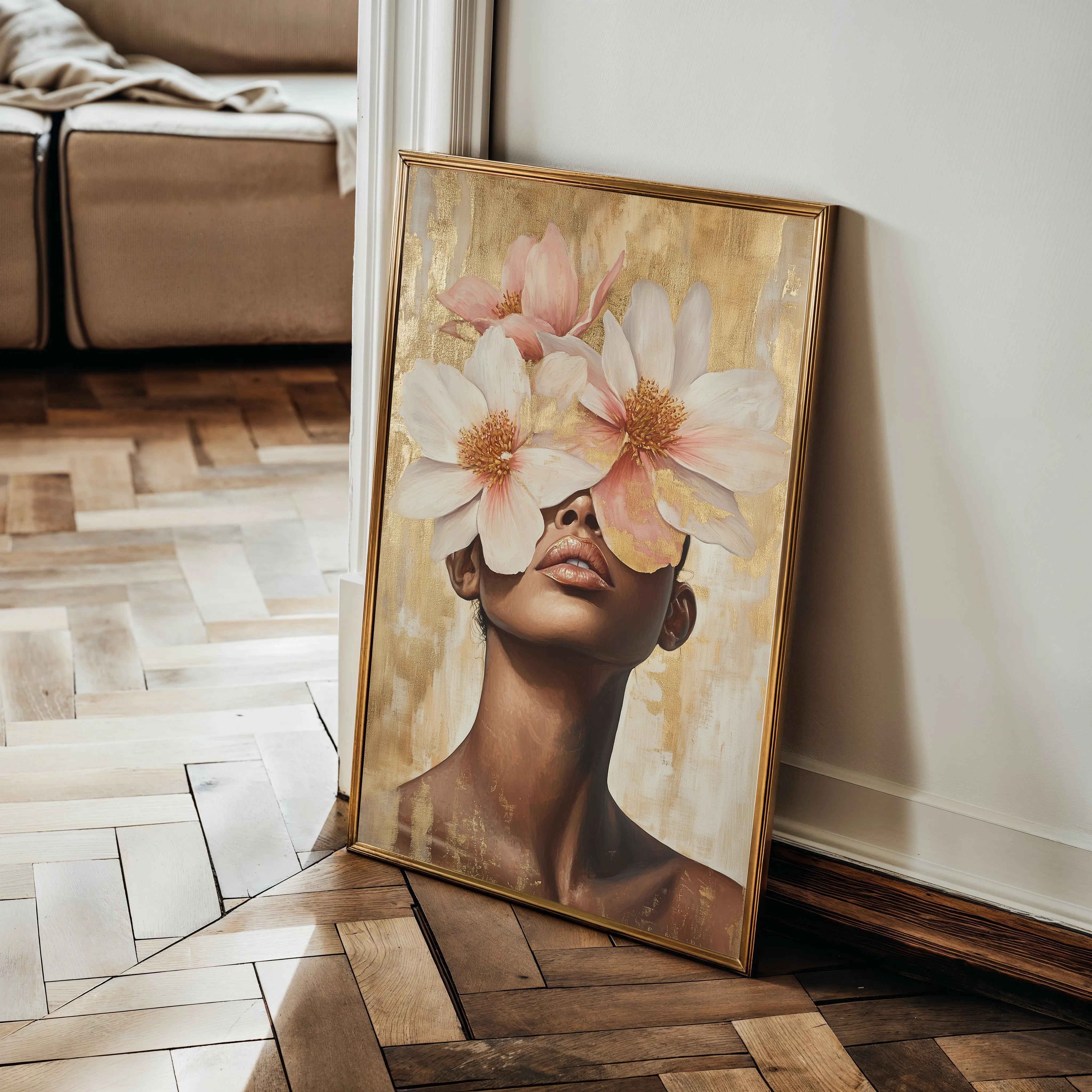 Portrait 181 Canvas Art 18" x 24" / 45 x 60 cm / Black