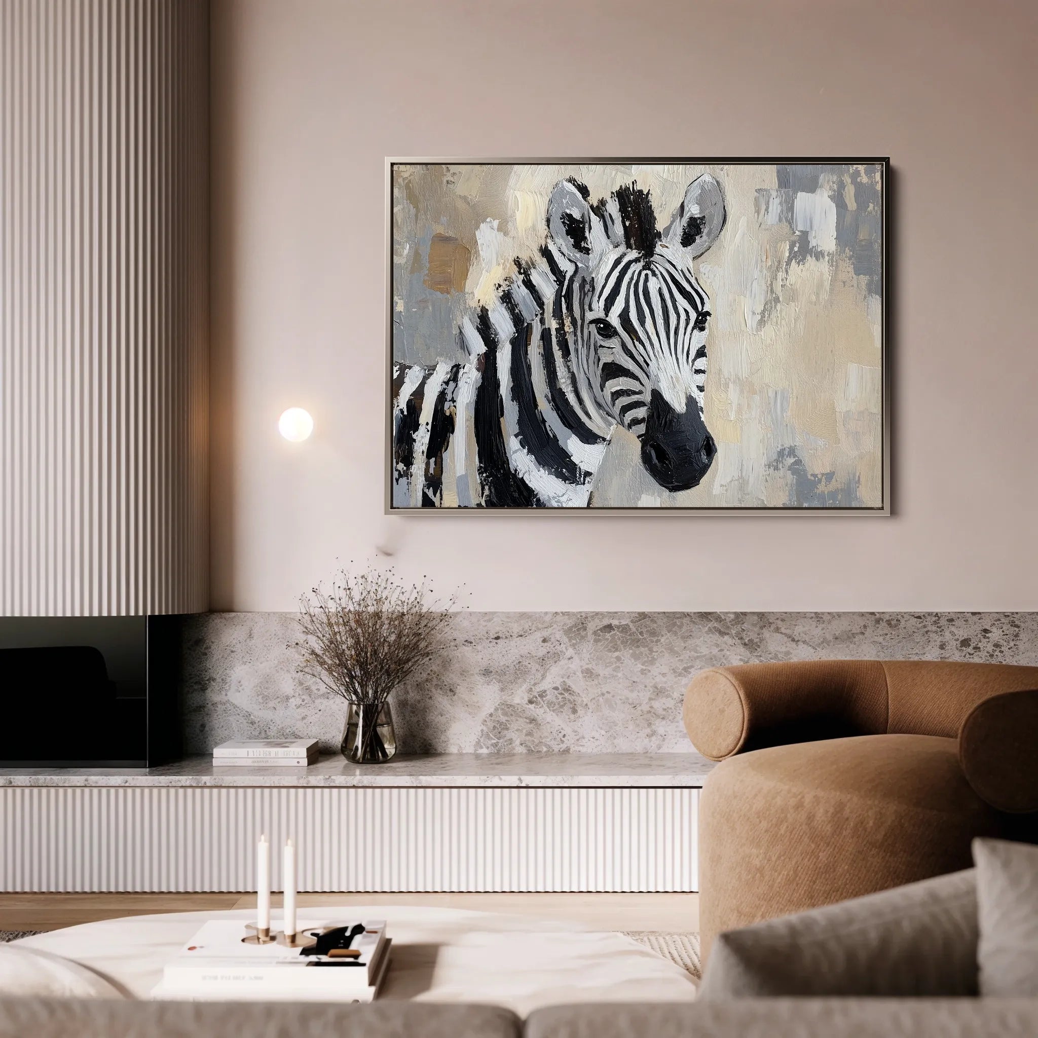 Animals 182 Canvas Art 18" x 24" / 45 x 60 cm / Black