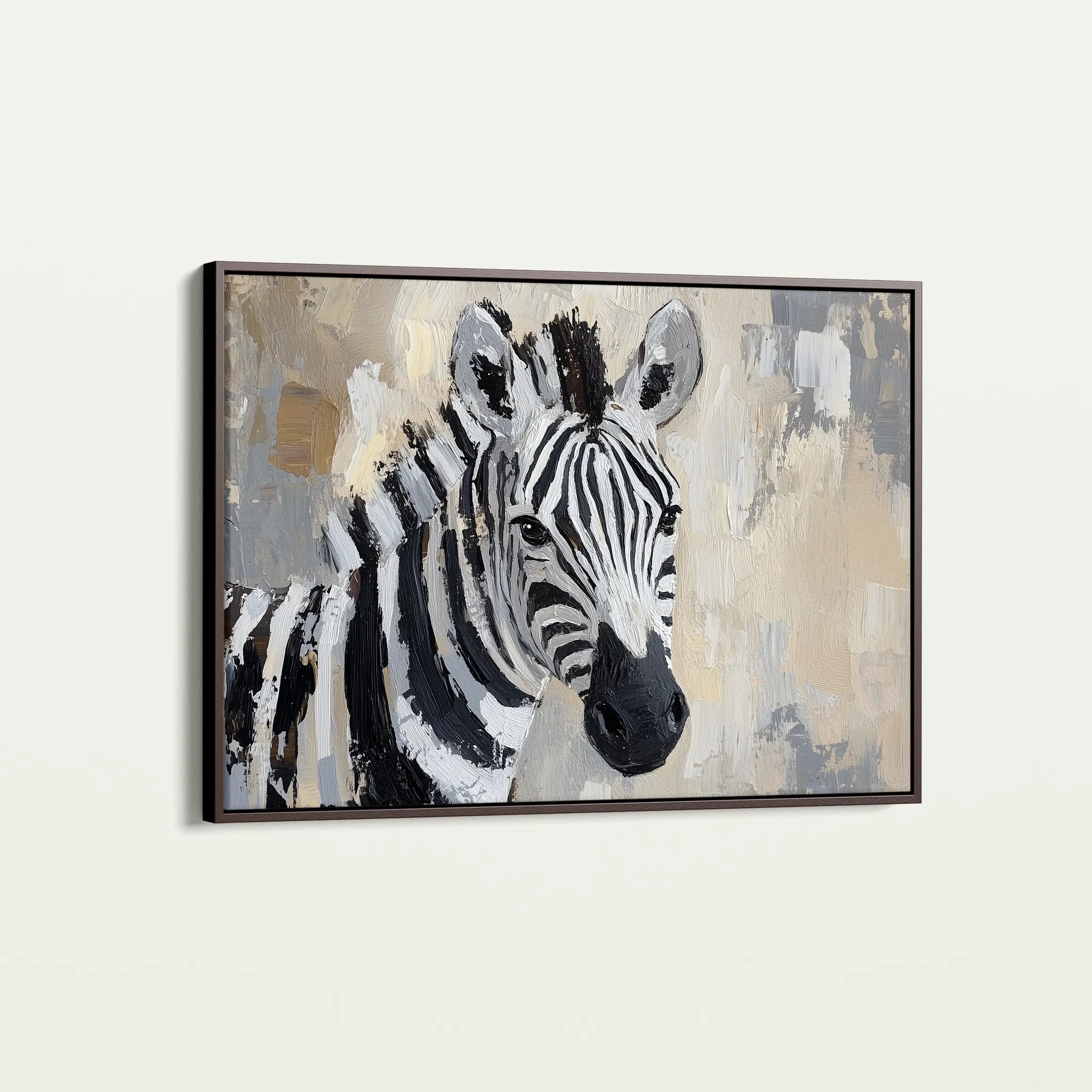 Animals 182 Canvas Art 18" x 24" / 45 x 60 cm / Black