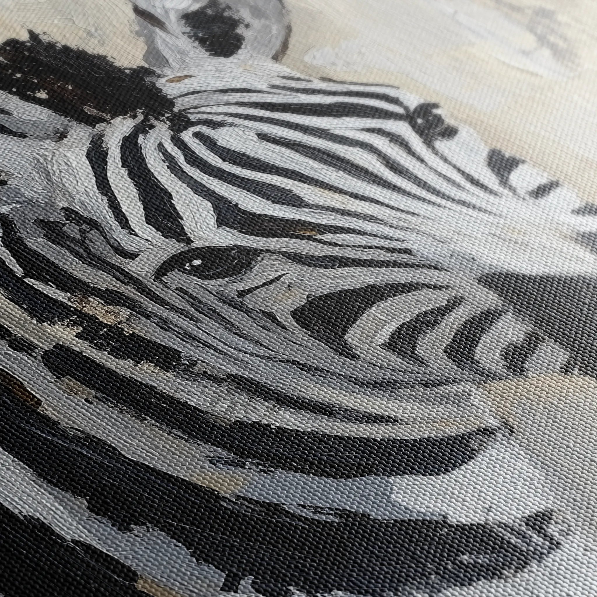 Animals 182 Canvas Art 18" x 24" / 45 x 60 cm / Black
