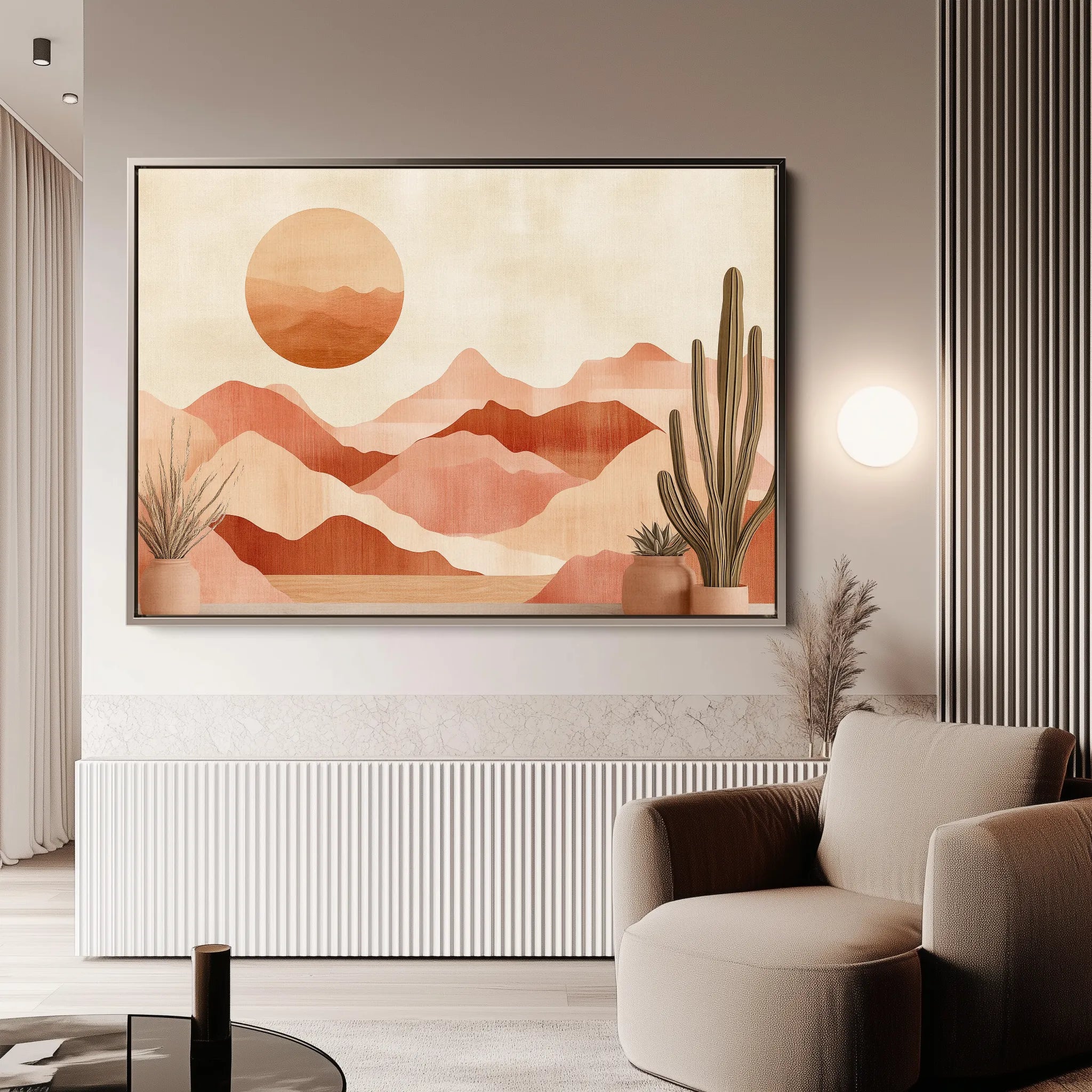 Boho 182 Canvas Art 18" x 24" / 45 x 60 cm / Black