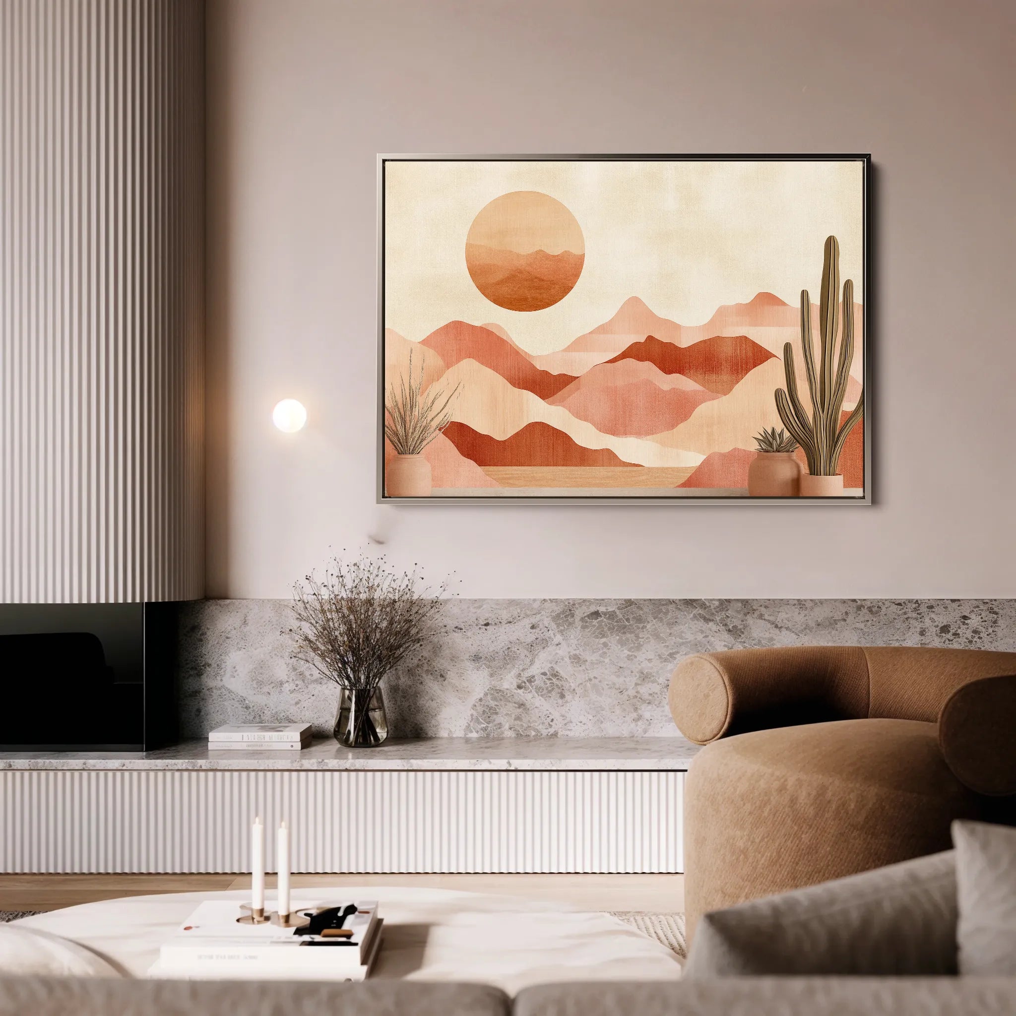 Boho 182 Canvas Art 18" x 24" / 45 x 60 cm / Black
