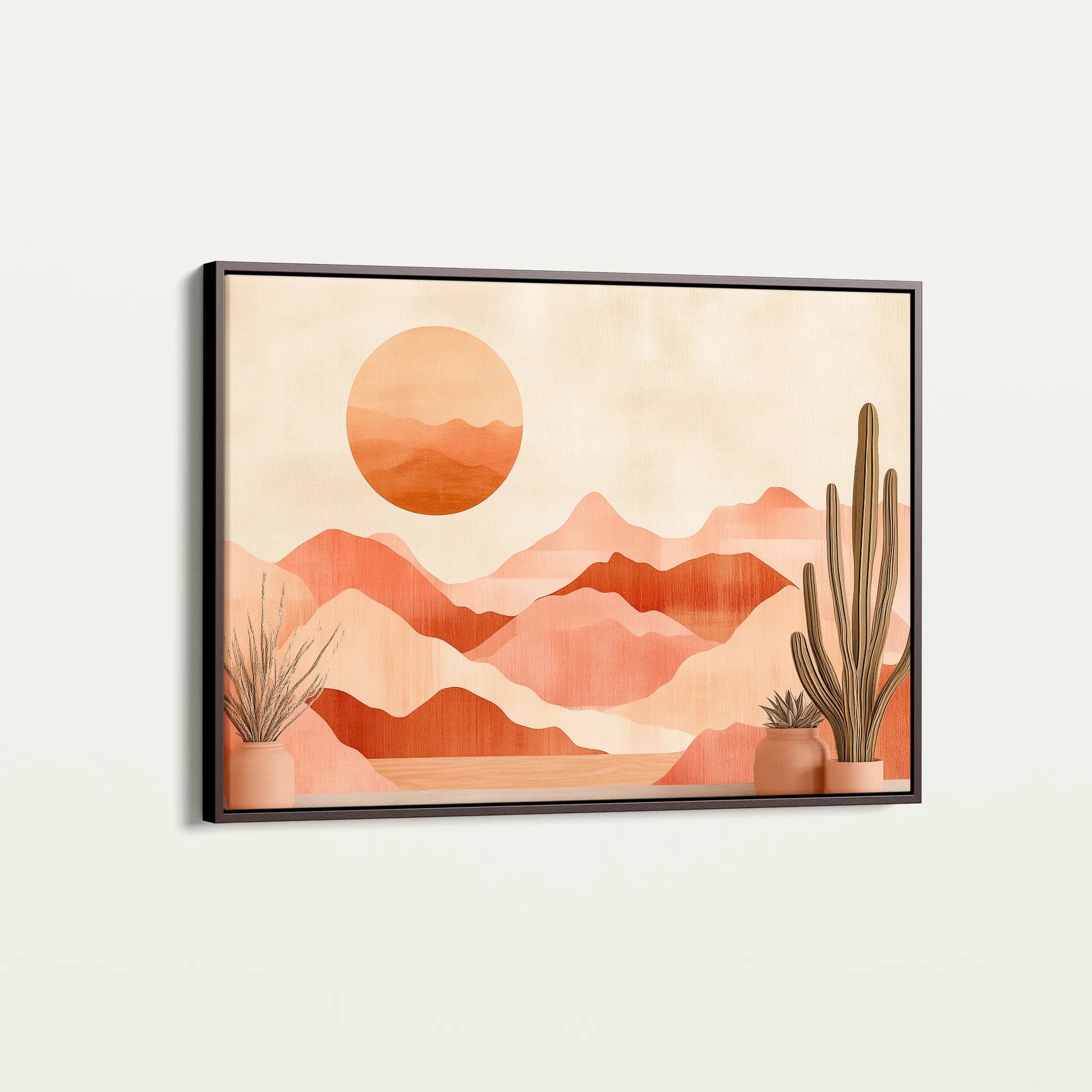 Boho 182 Canvas Art 18" x 24" / 45 x 60 cm / Black