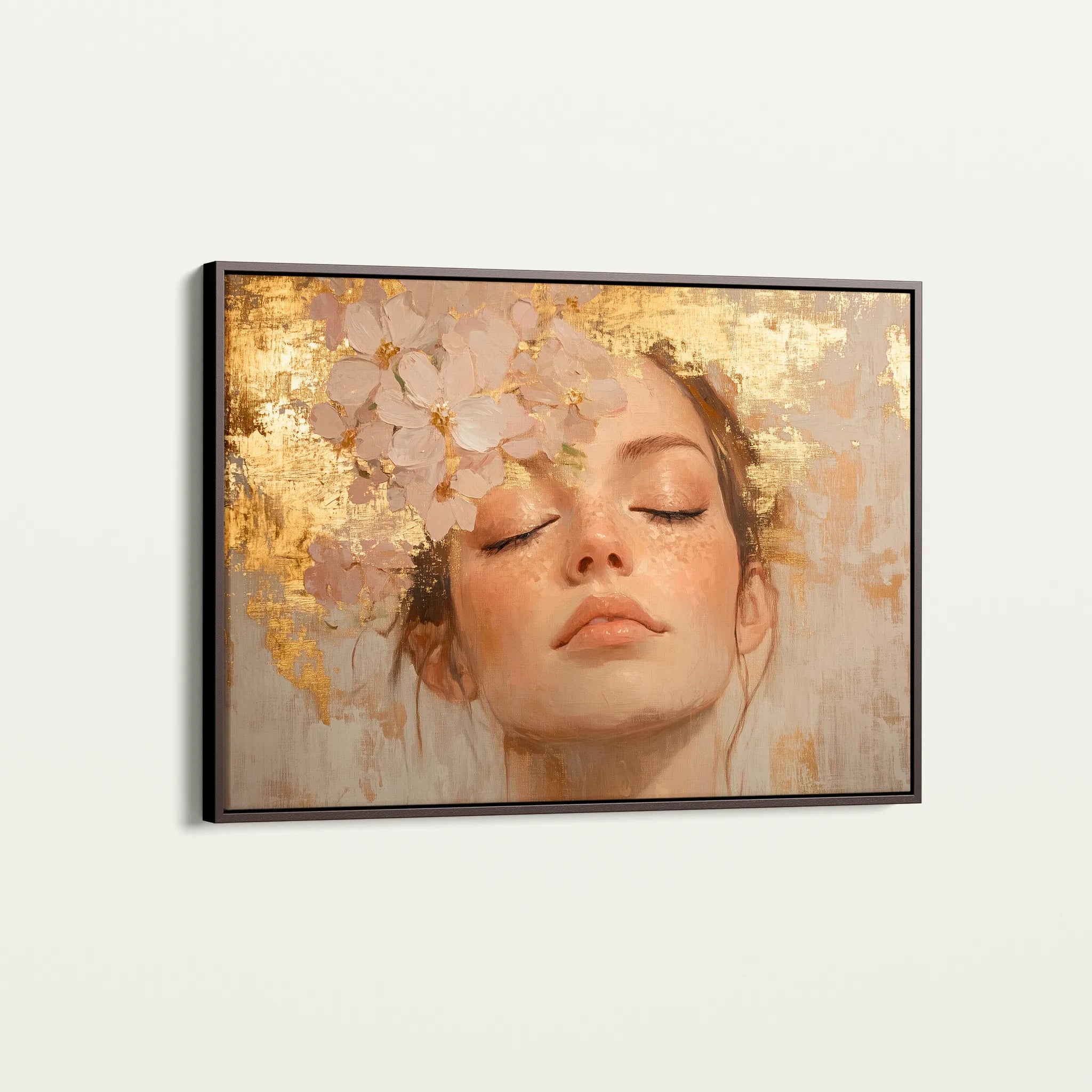 Portrait 182 Canvas Art 18" x 24" / 45 x 60 cm / Black