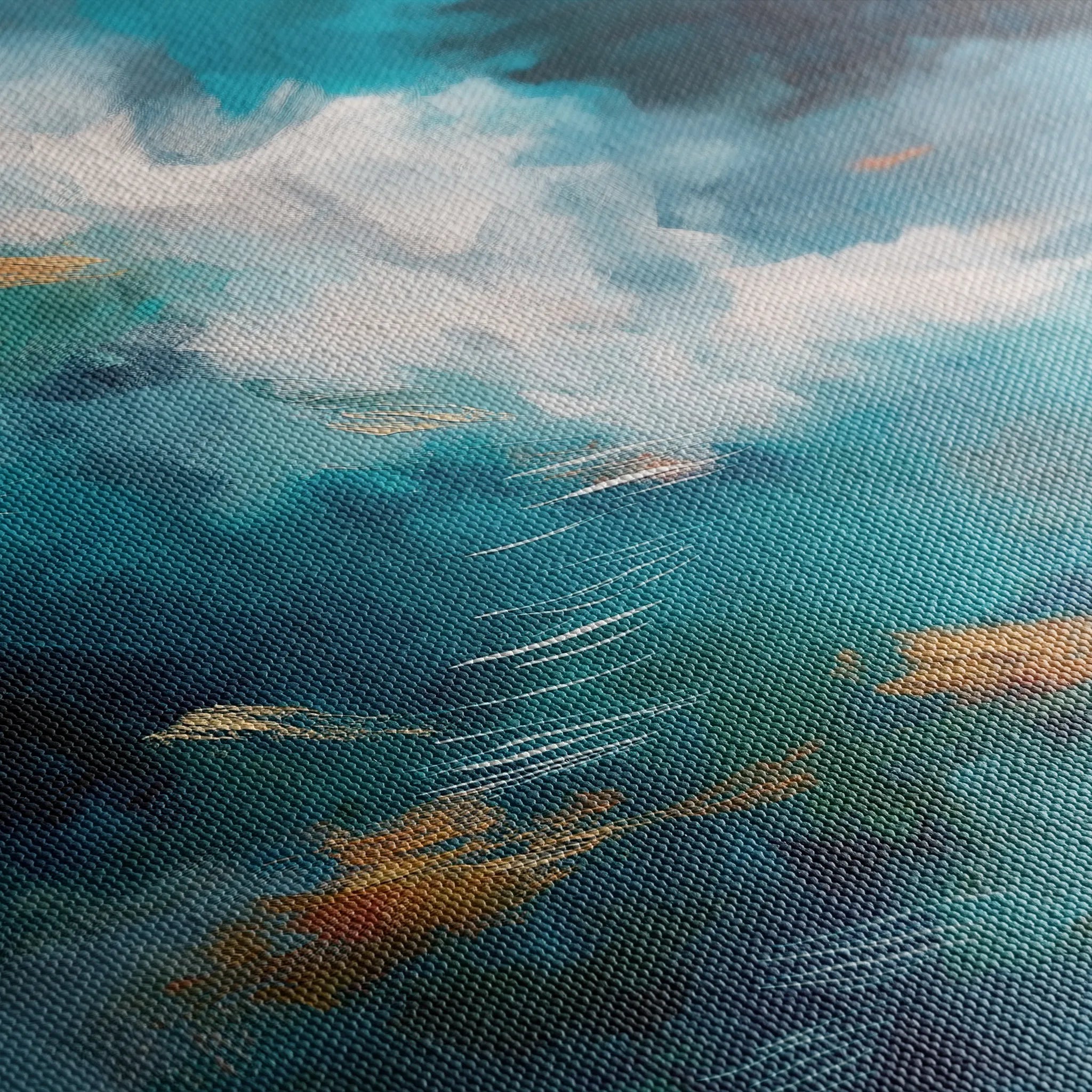 Abstract 1829 Canvas Art 18" x 24" / 45 x 60 cm / Black