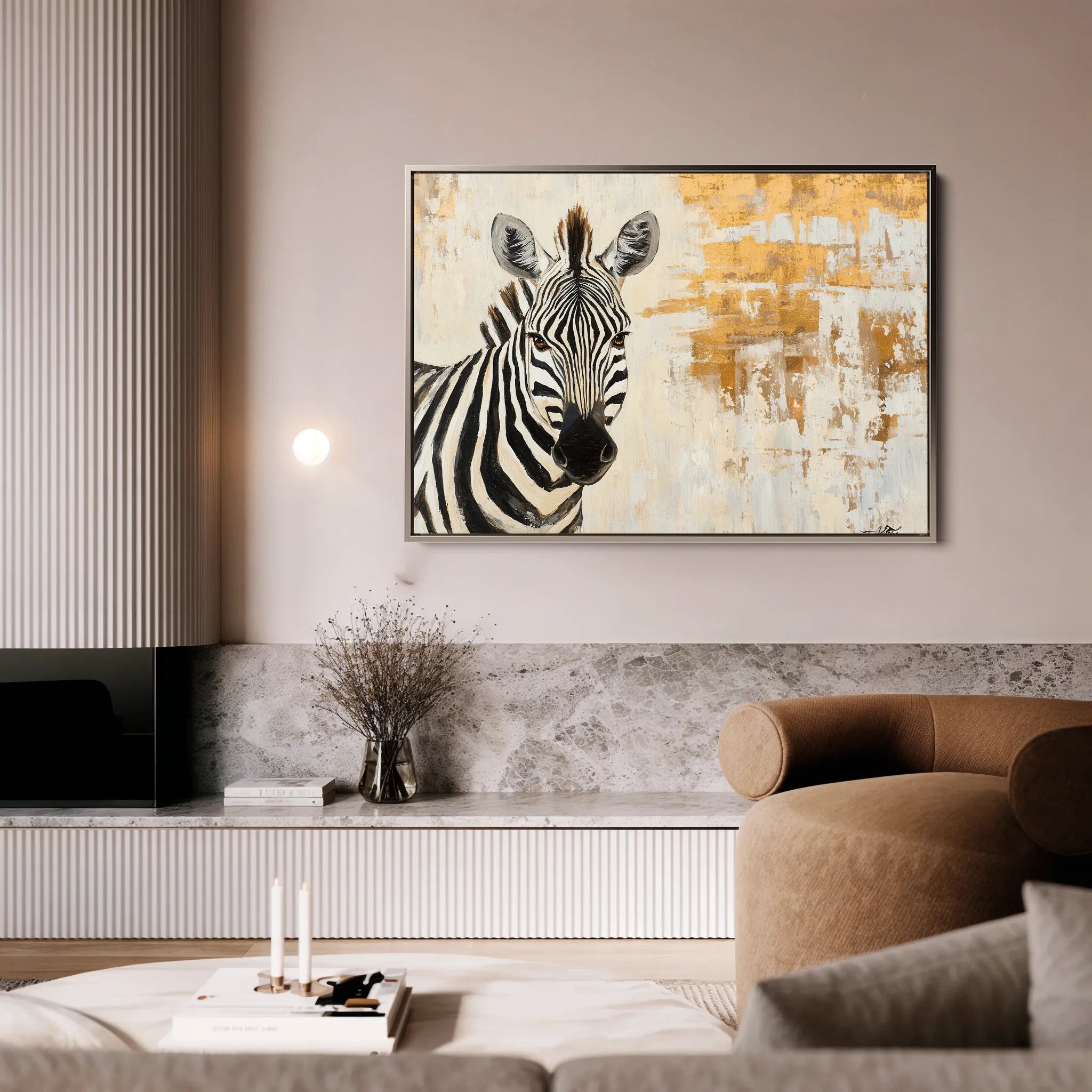 Animals 183 Canvas Art 18" x 24" / 45 x 60 cm / Black