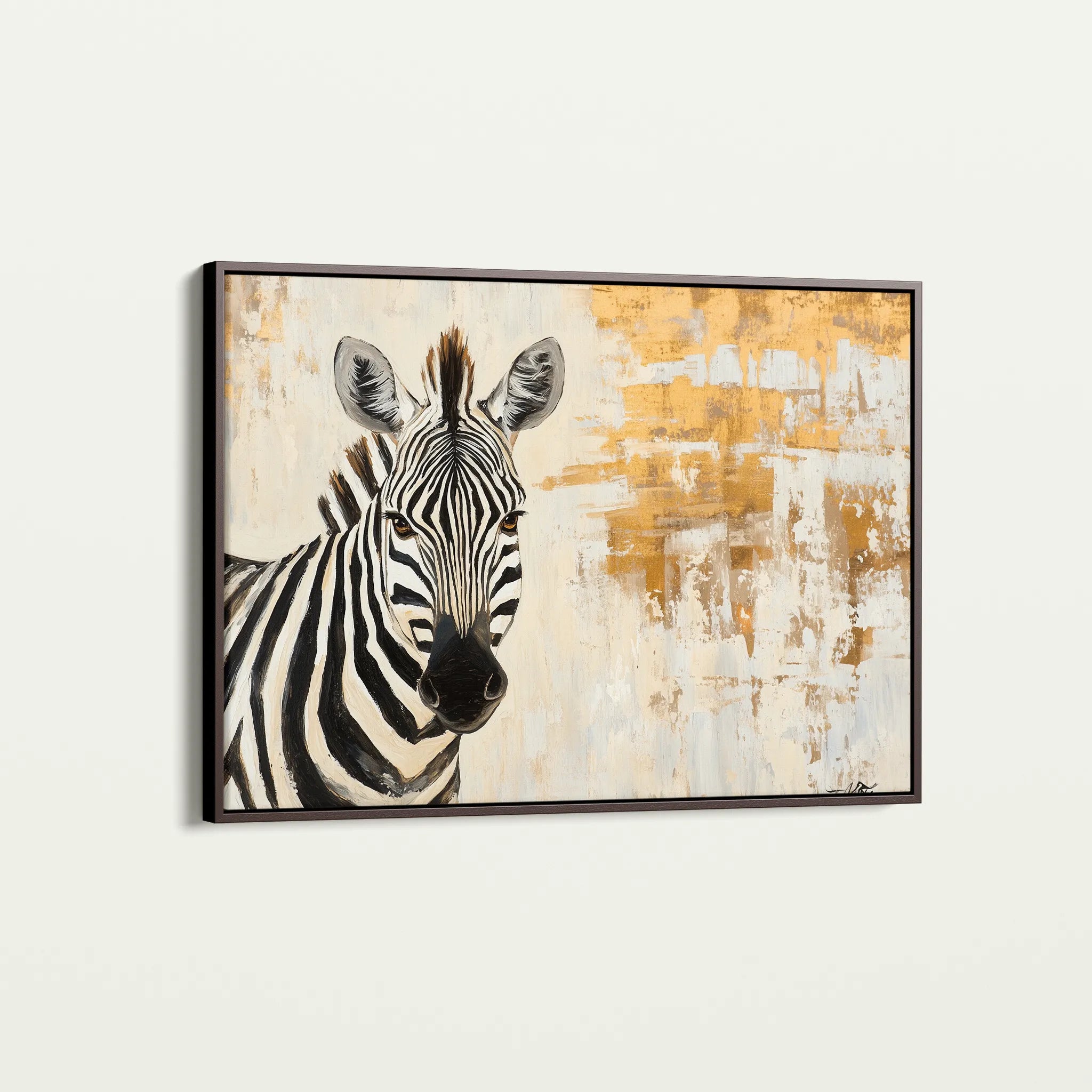 Animals 183 Canvas Art 18" x 24" / 45 x 60 cm / Black