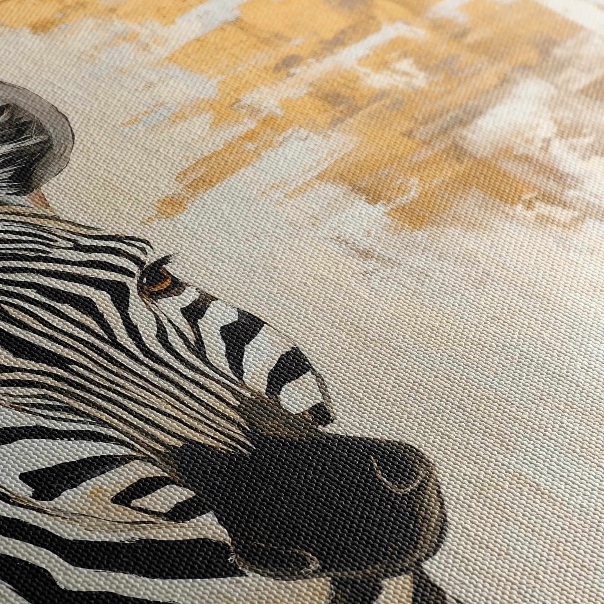 Animals 183 Canvas Art 18" x 24" / 45 x 60 cm / Black