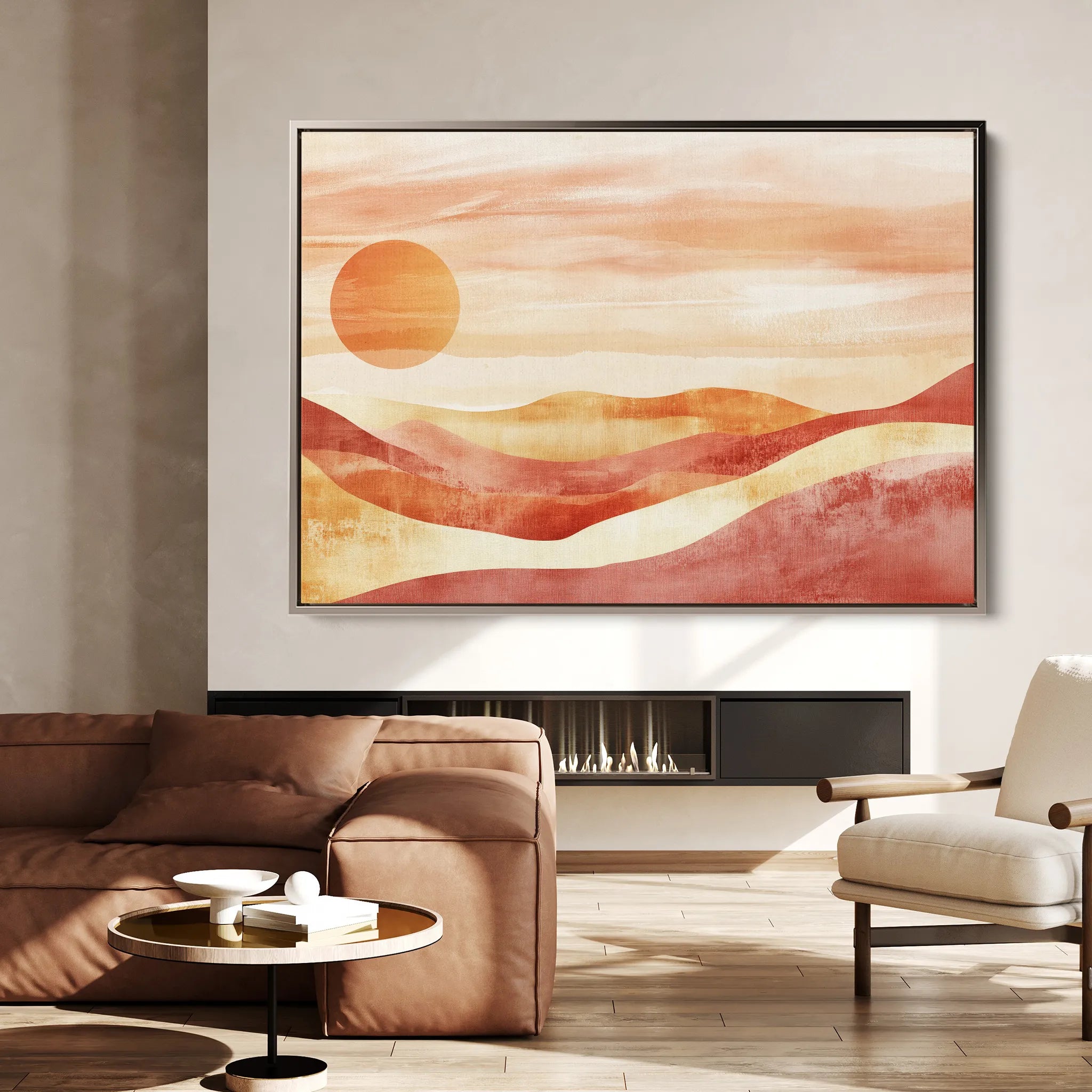 Boho 183 Canvas Art 18" x 24" / 45 x 60 cm / Black