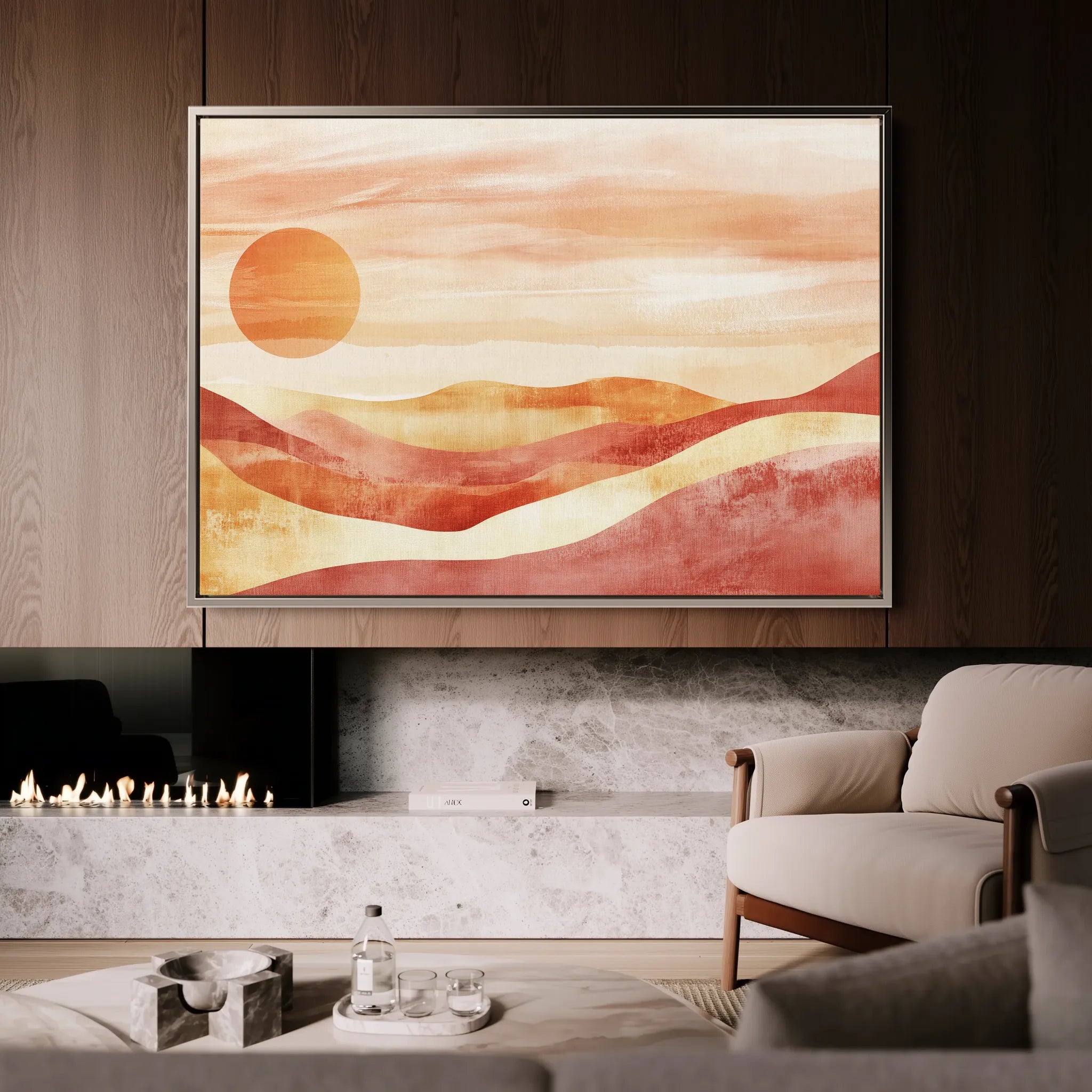 Boho 183 Canvas Art 18" x 24" / 45 x 60 cm / Black