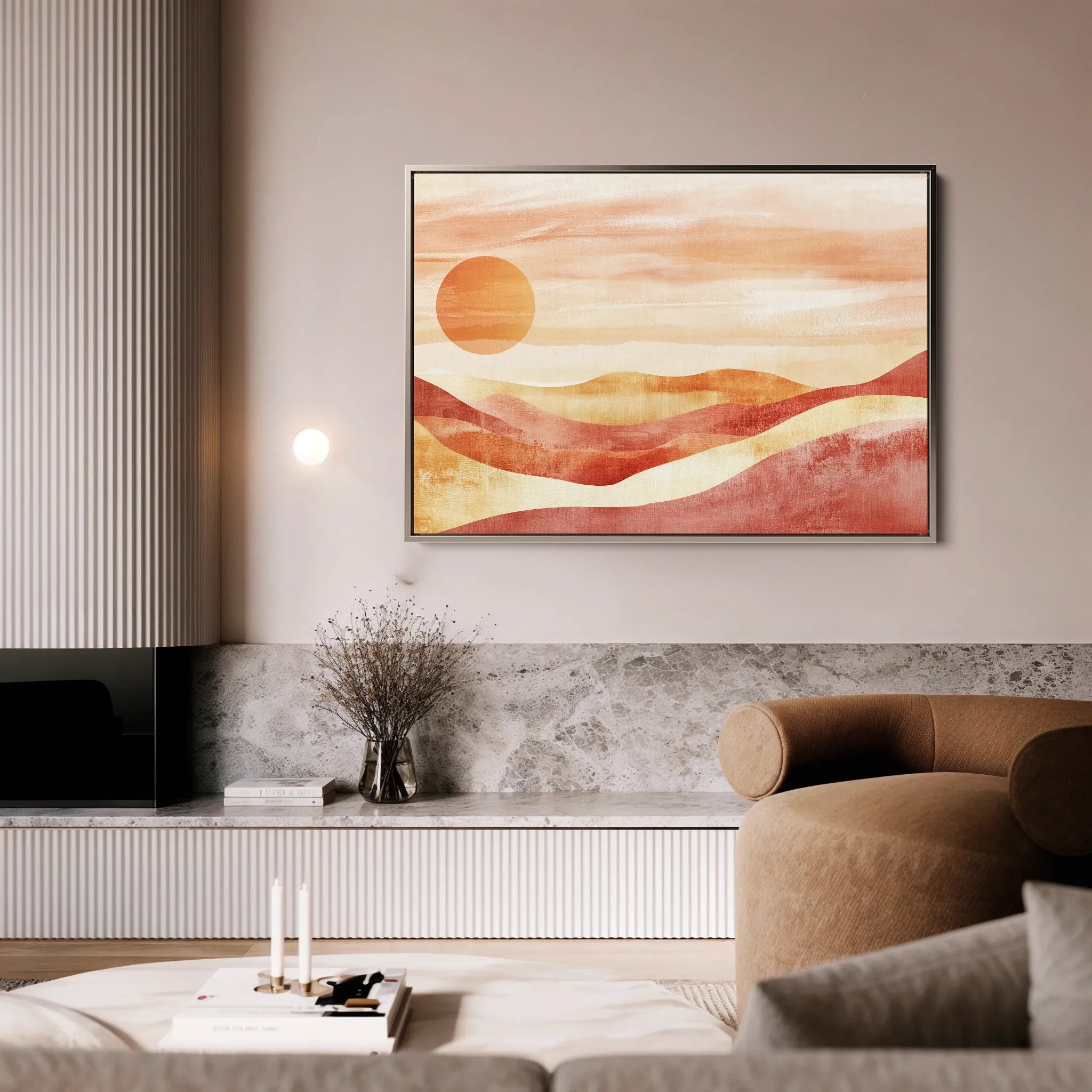 Boho 183 Canvas Art 18" x 24" / 45 x 60 cm / Black