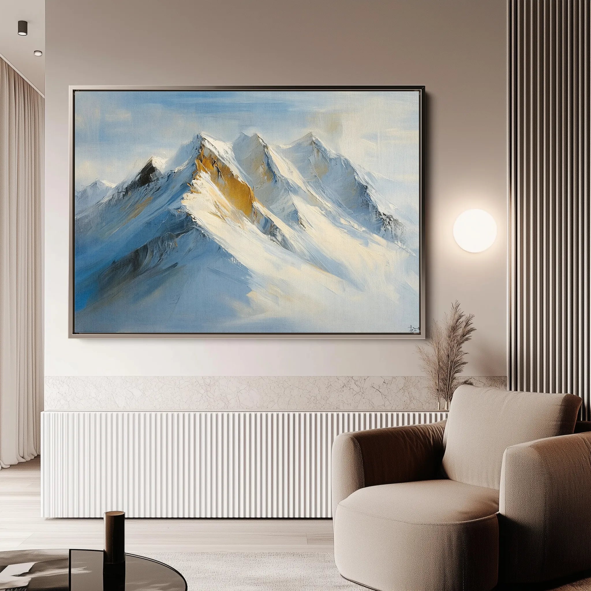 Landscape 183 Canvas Art 18" x 24" / 45 x 60 cm / Black