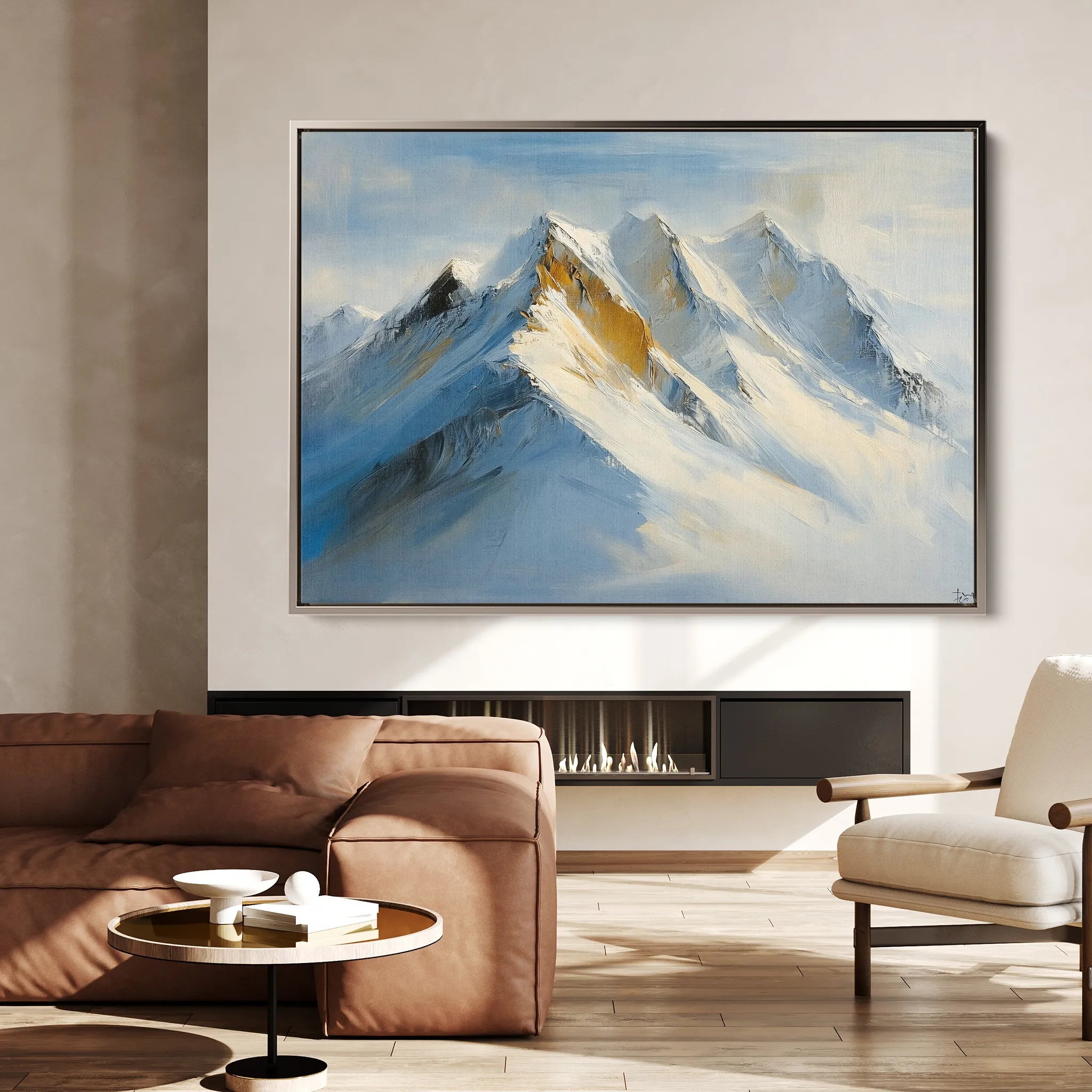 Landscape 183 Canvas Art 18" x 24" / 45 x 60 cm / Black