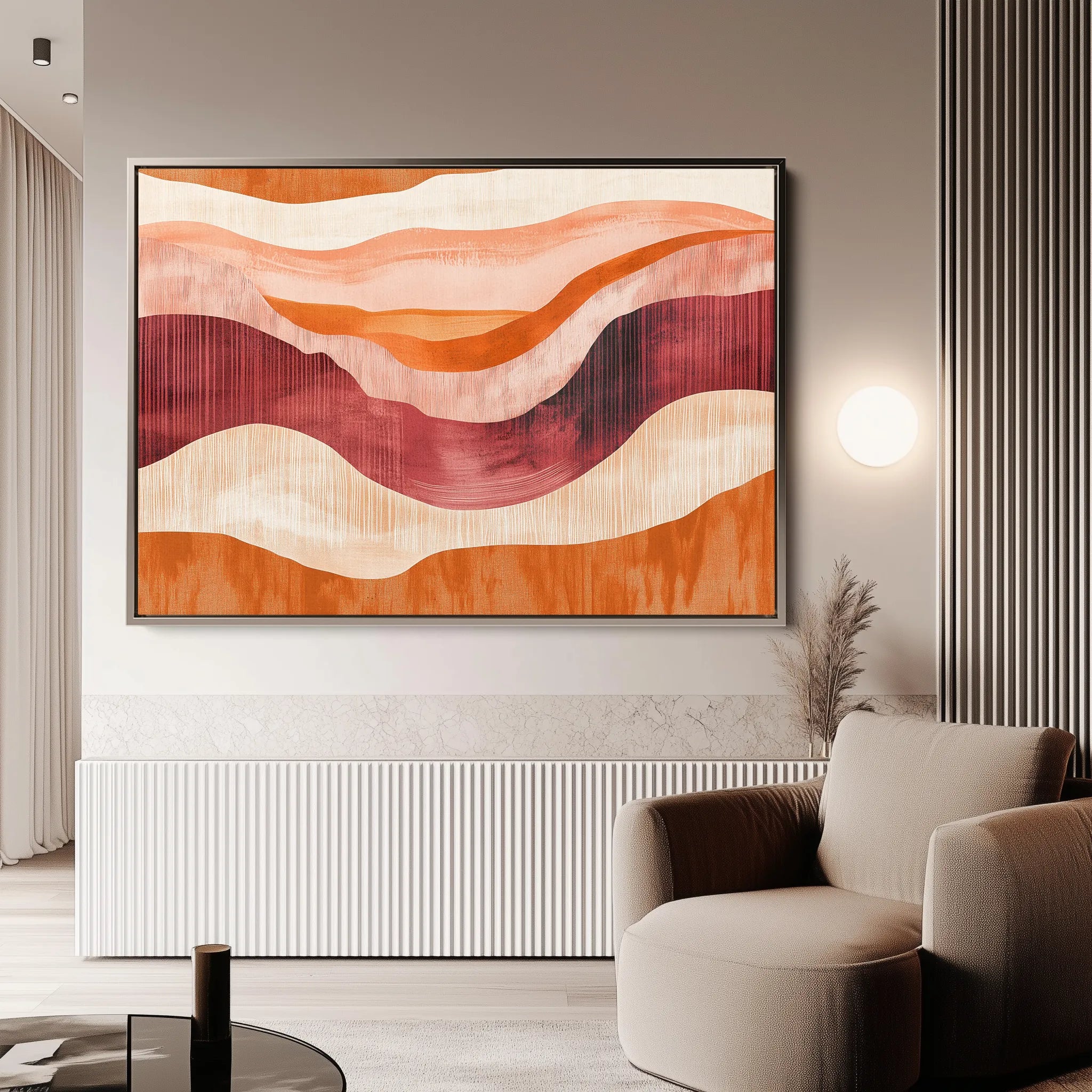 Boho 184 Canvas Art 18" x 24" / 45 x 60 cm / Black