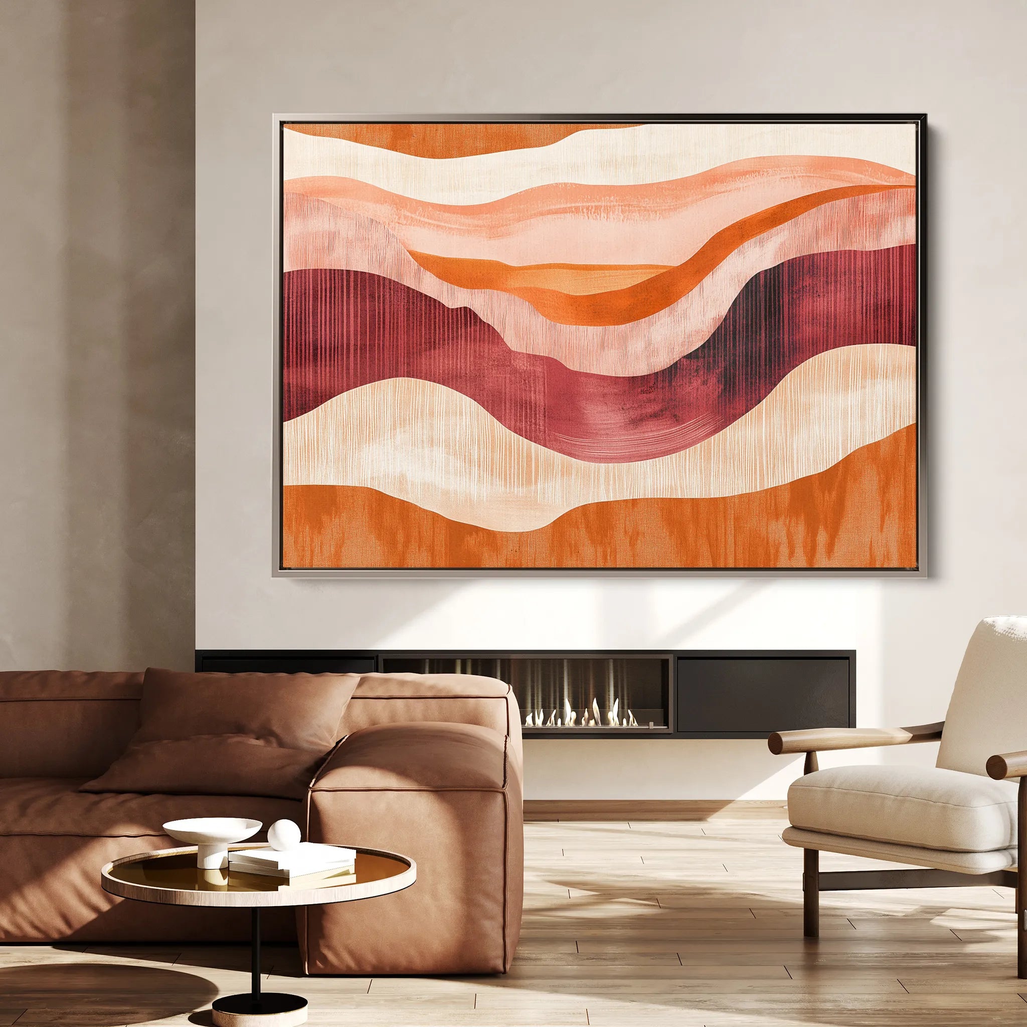 Boho 184 Canvas Art 18" x 24" / 45 x 60 cm / Black