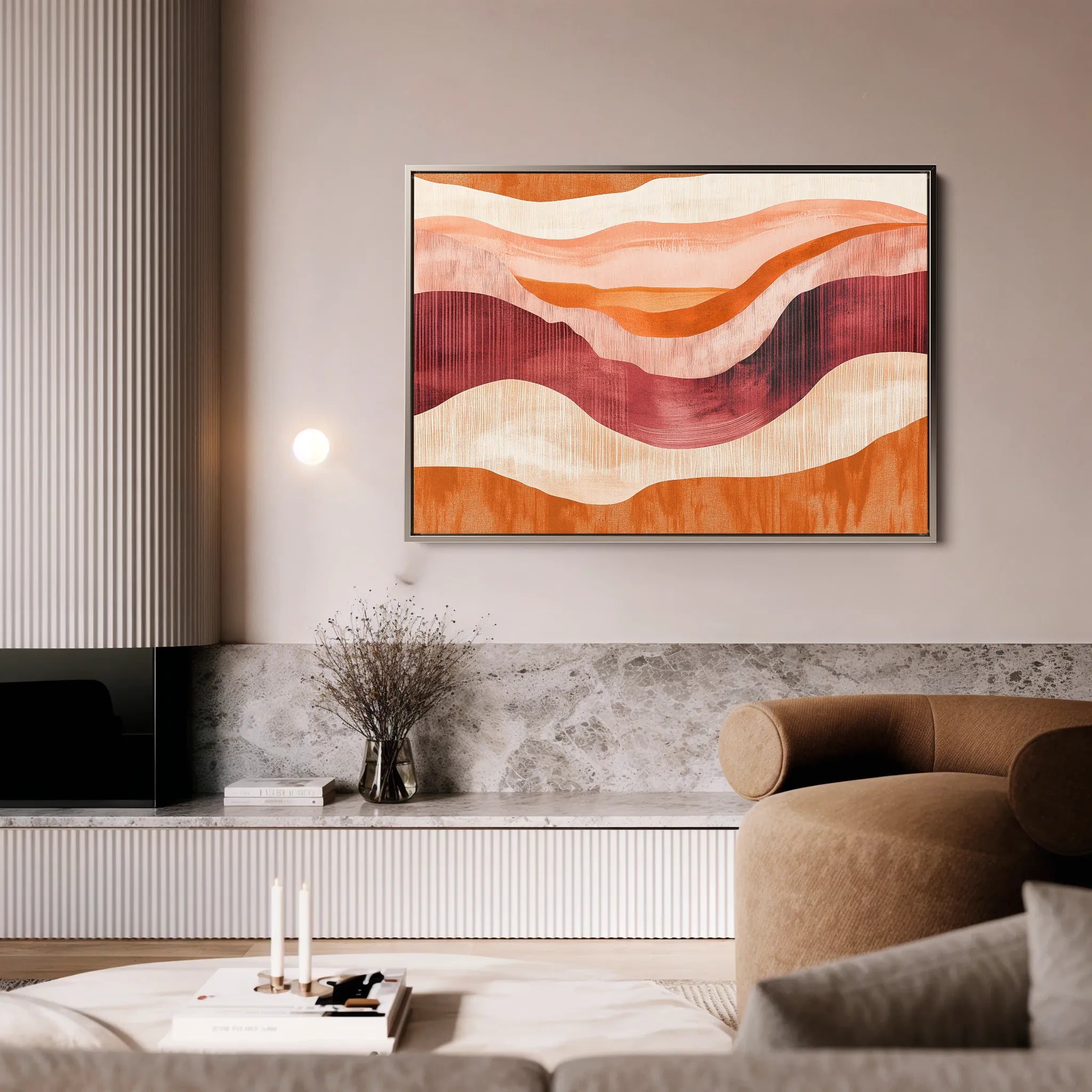 Boho 184 Canvas Art 18" x 24" / 45 x 60 cm / Black