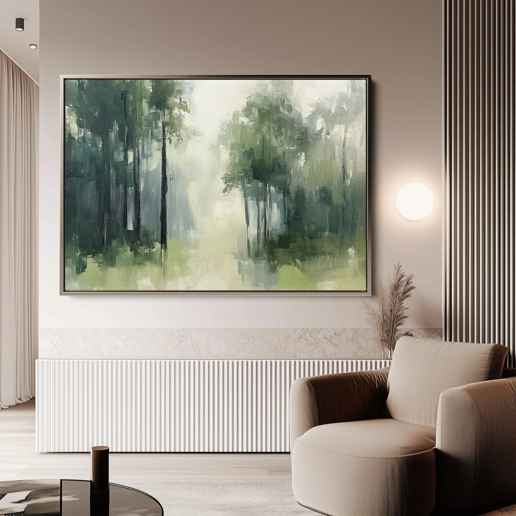 Landscape 184 Canvas Art 18" x 24" / 45 x 60 cm / Black