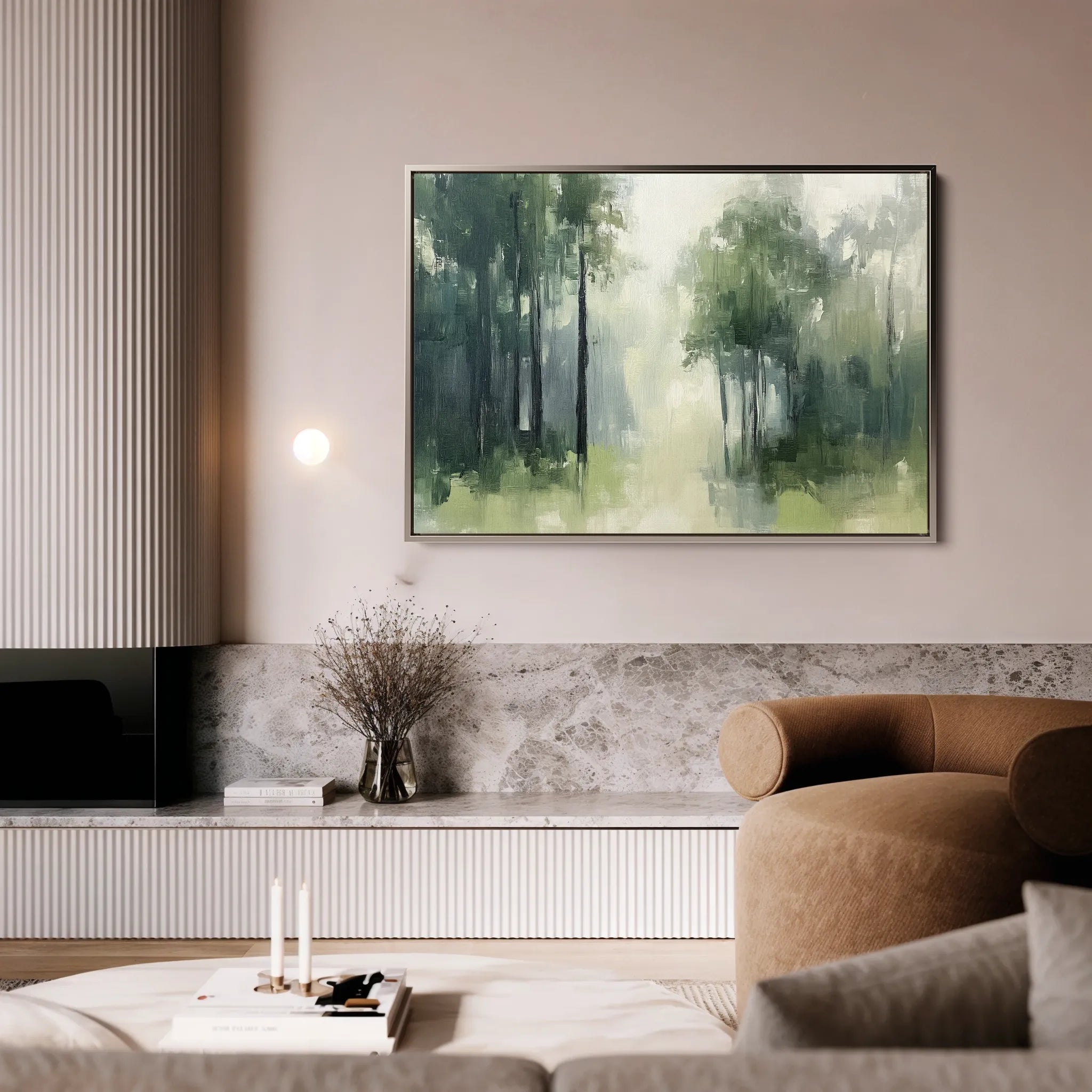 Landscape 184 Canvas Art 18" x 24" / 45 x 60 cm / Black
