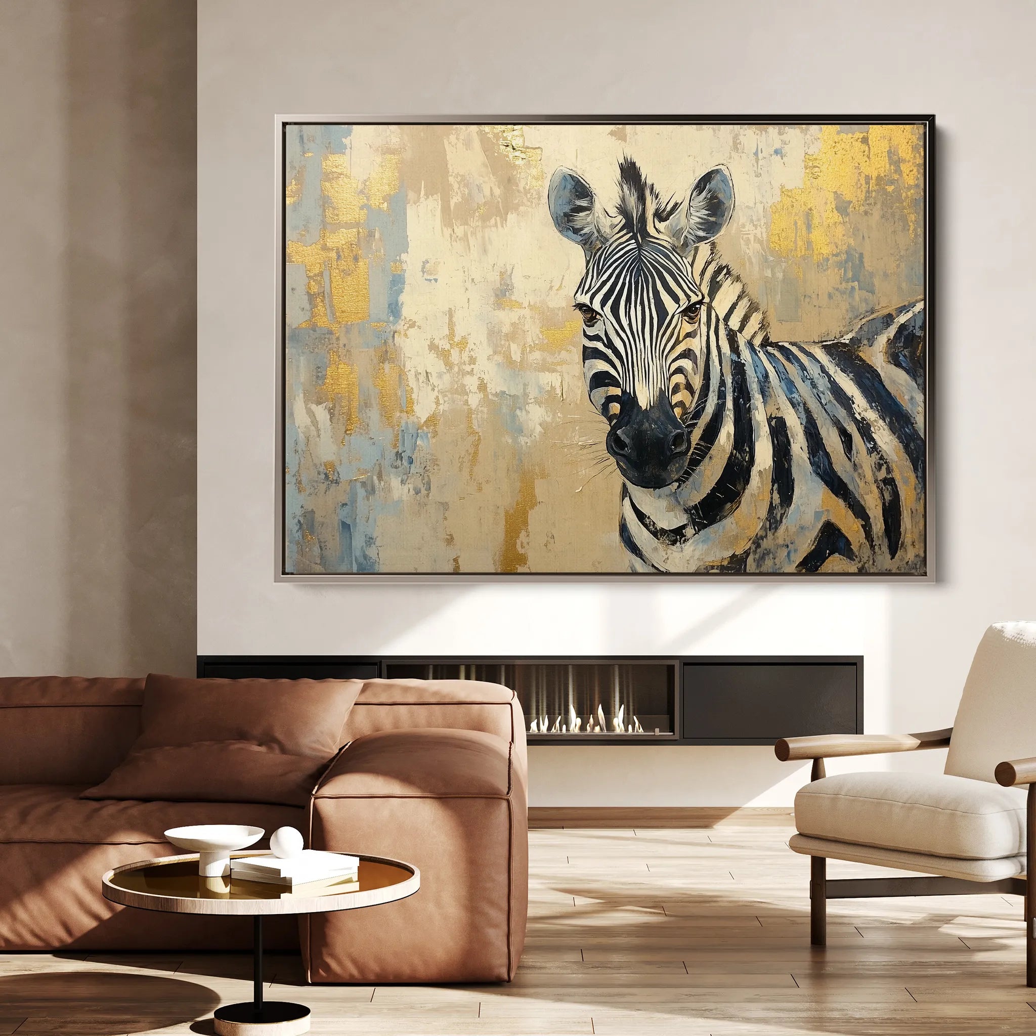 Animals 185 Canvas Art 18" x 24" / 45 x 60 cm / Black