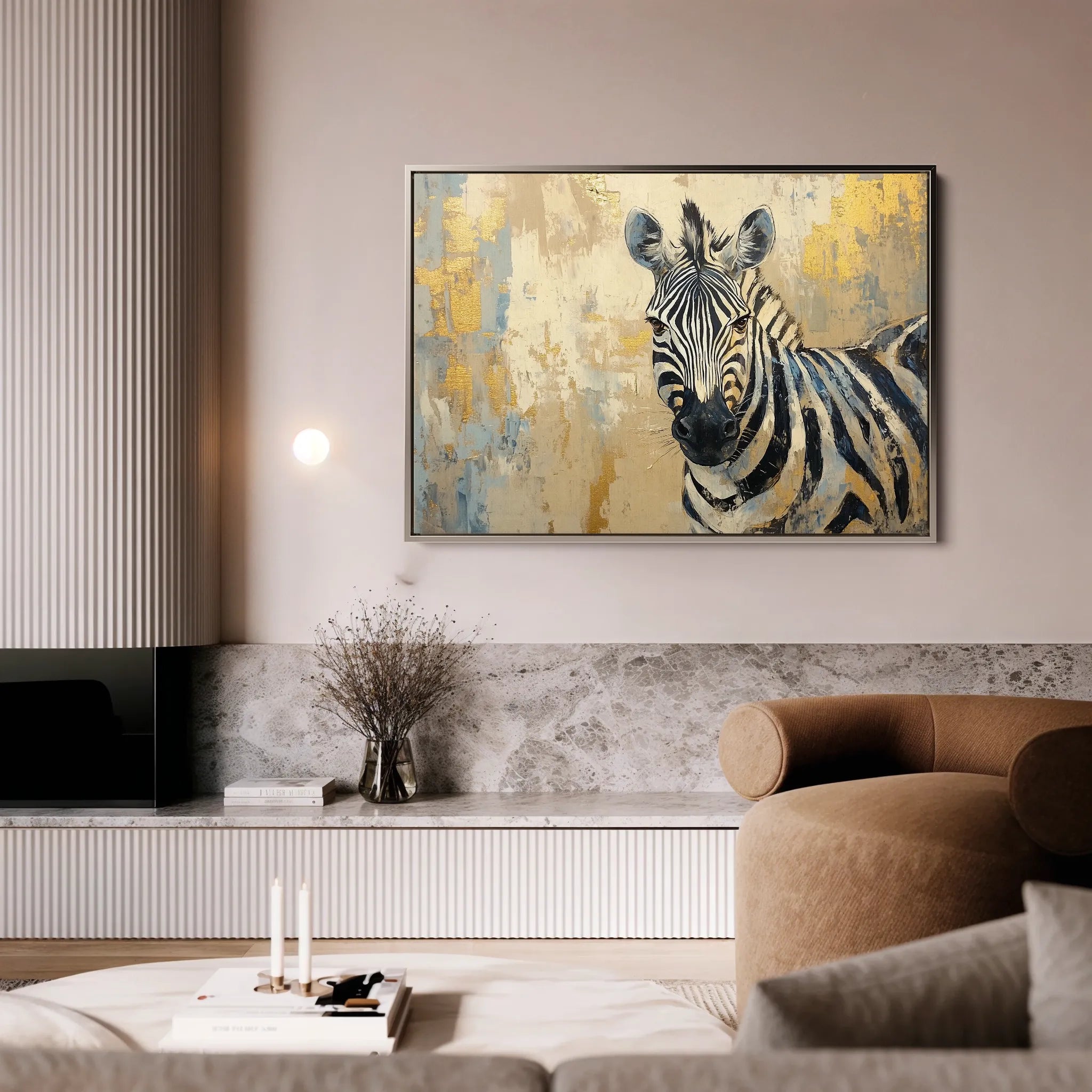 Animals 185 Canvas Art 18" x 24" / 45 x 60 cm / Black
