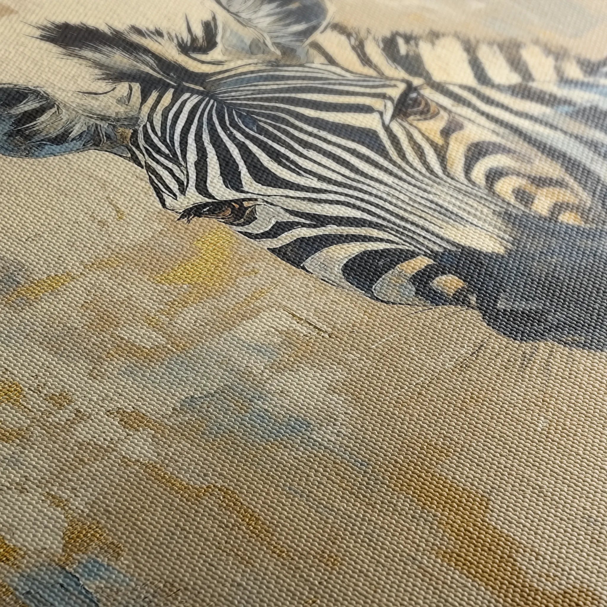 Animals 185 Canvas Art 18" x 24" / 45 x 60 cm / Black