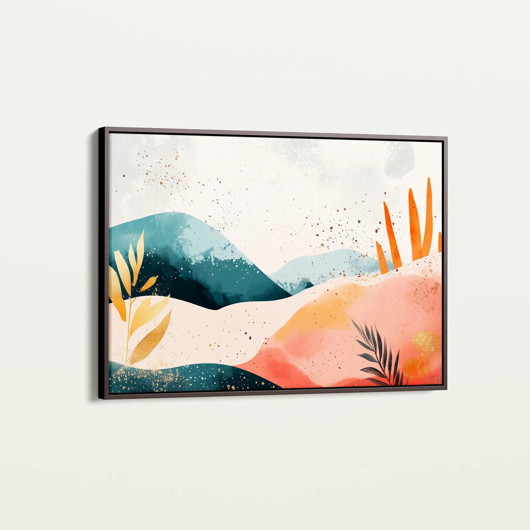 Boho 185 Canvas Art 18" x 24" / 45 x 60 cm / Black