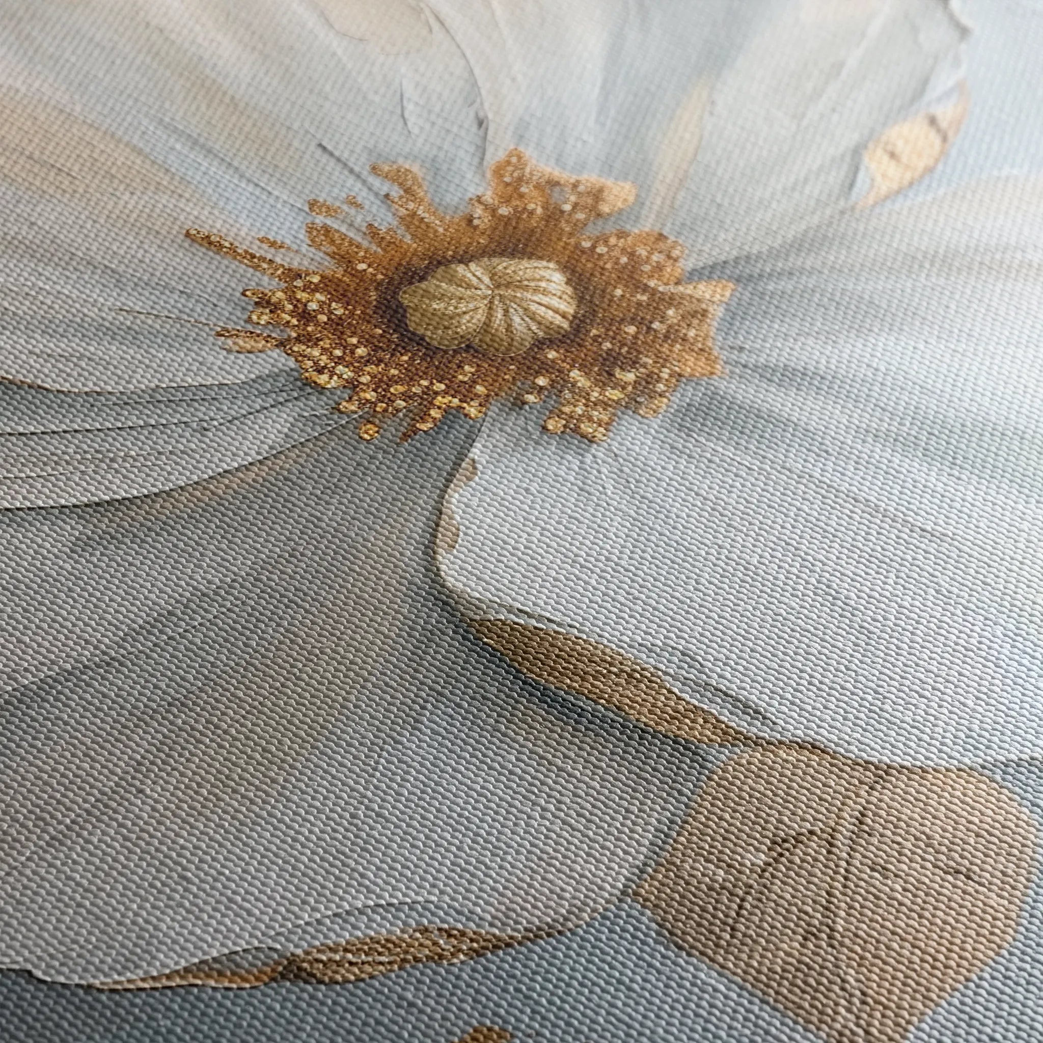 Floral 185 Canvas Art 18" x 24" / 45 x 60 cm / Black