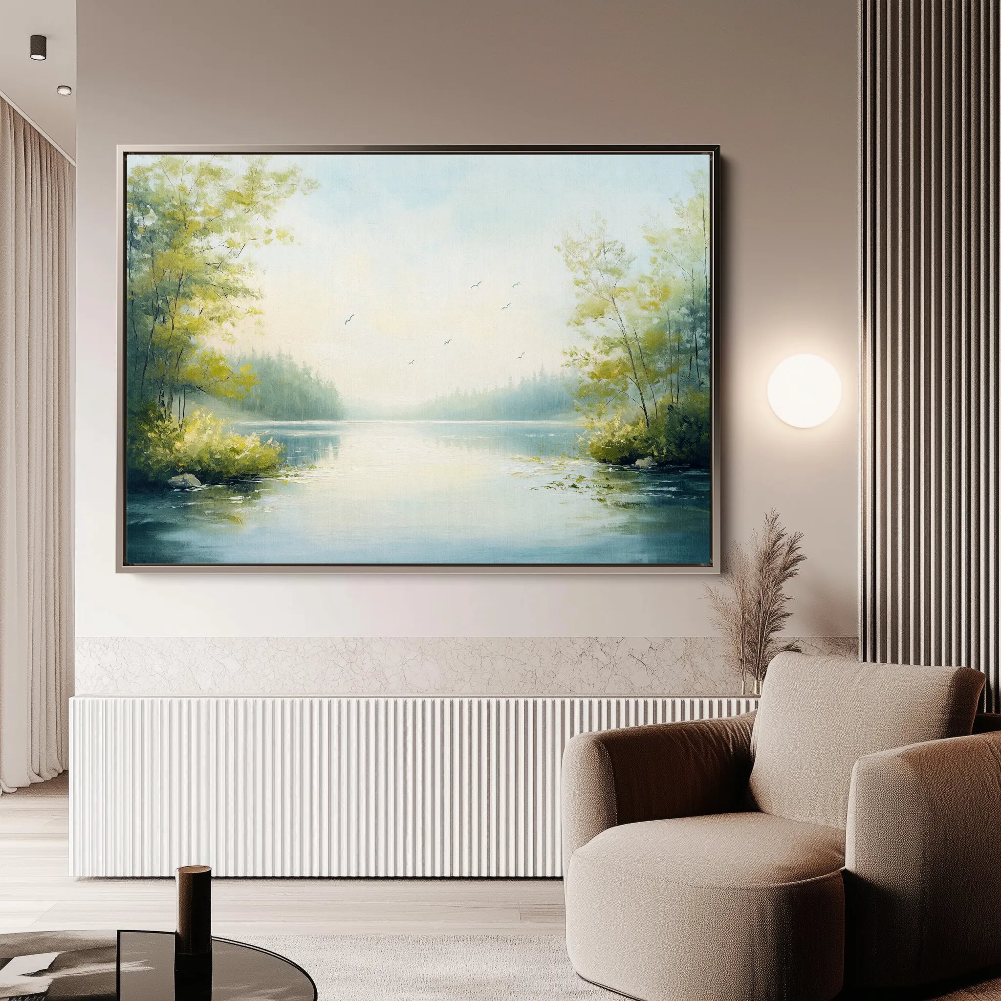 Landscape 185 Canvas Art 18" x 24" / 45 x 60 cm / Black