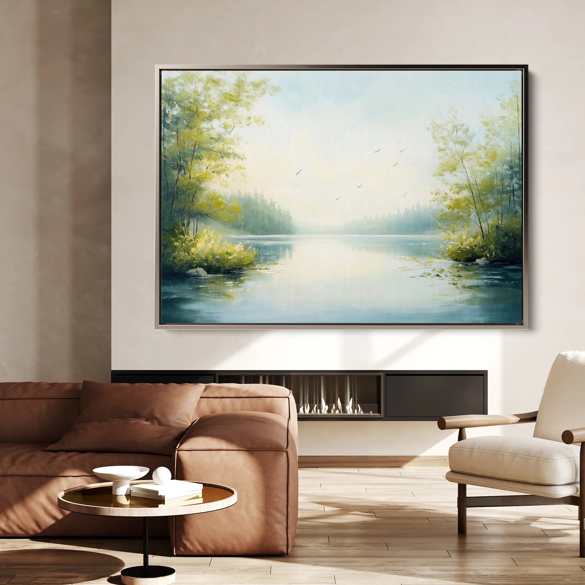 Landscape 185 Canvas Art 18" x 24" / 45 x 60 cm / Black