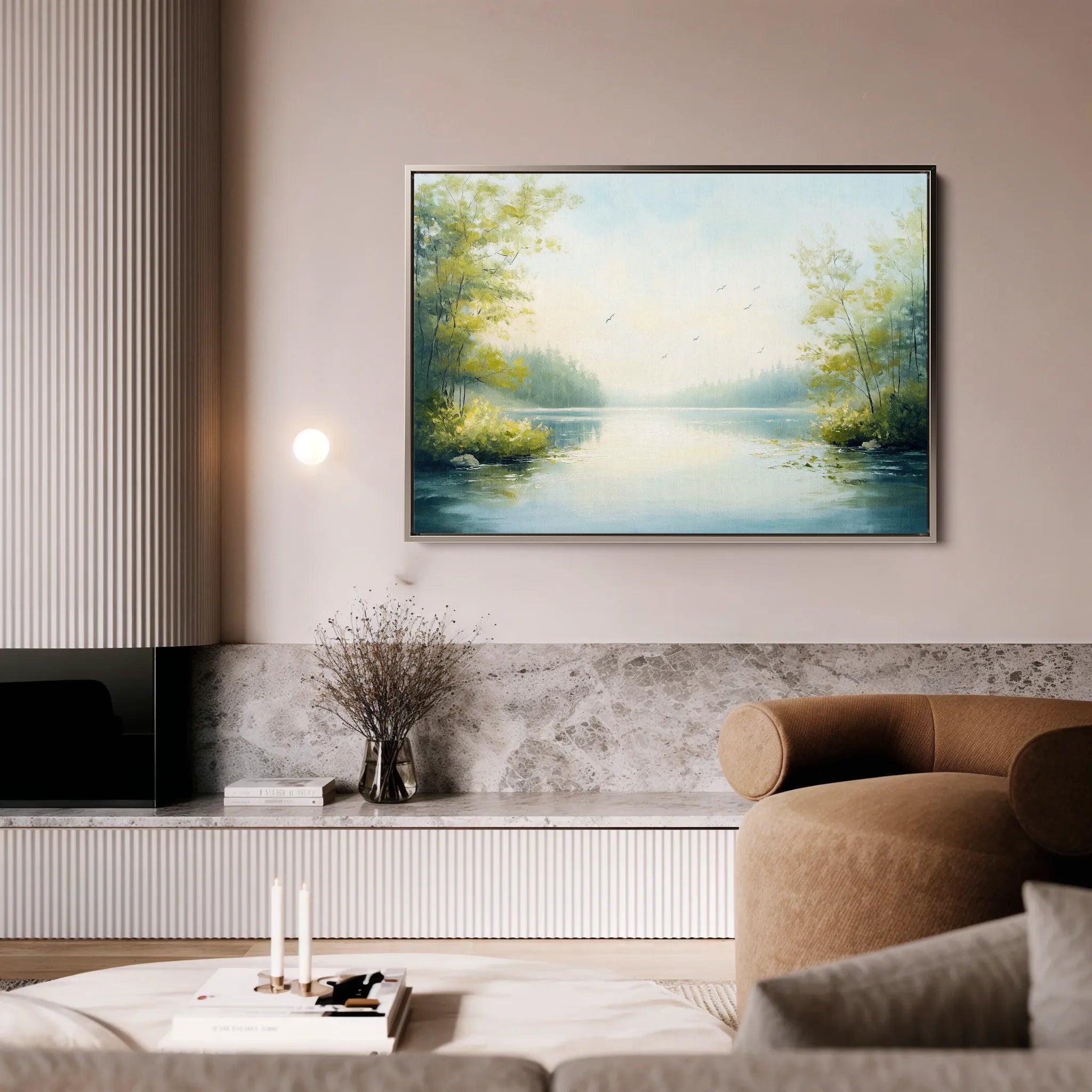 Landscape 185 Canvas Art 18" x 24" / 45 x 60 cm / Black