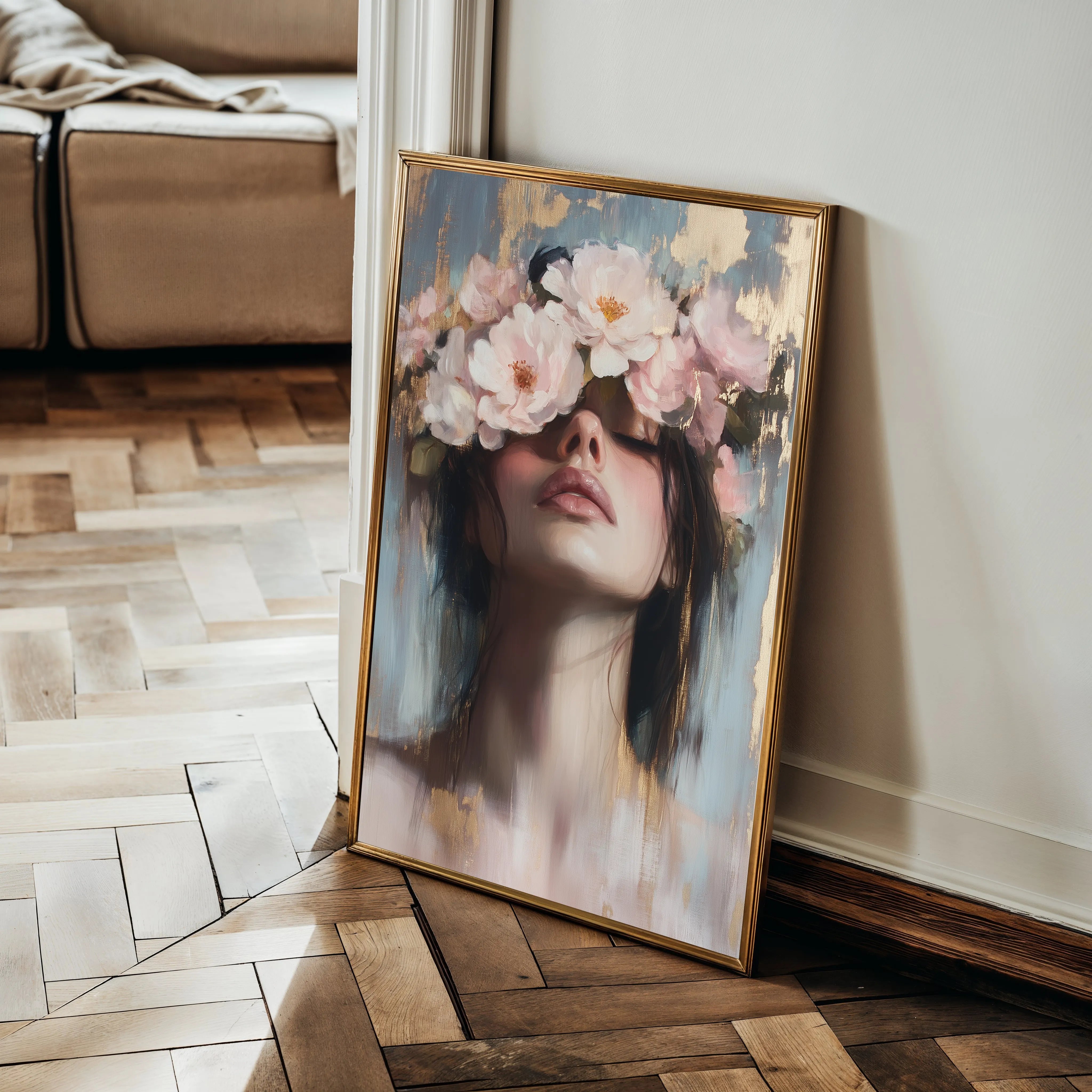 Portrait 185 Canvas Art 18" x 24" / 45 x 60 cm / Black