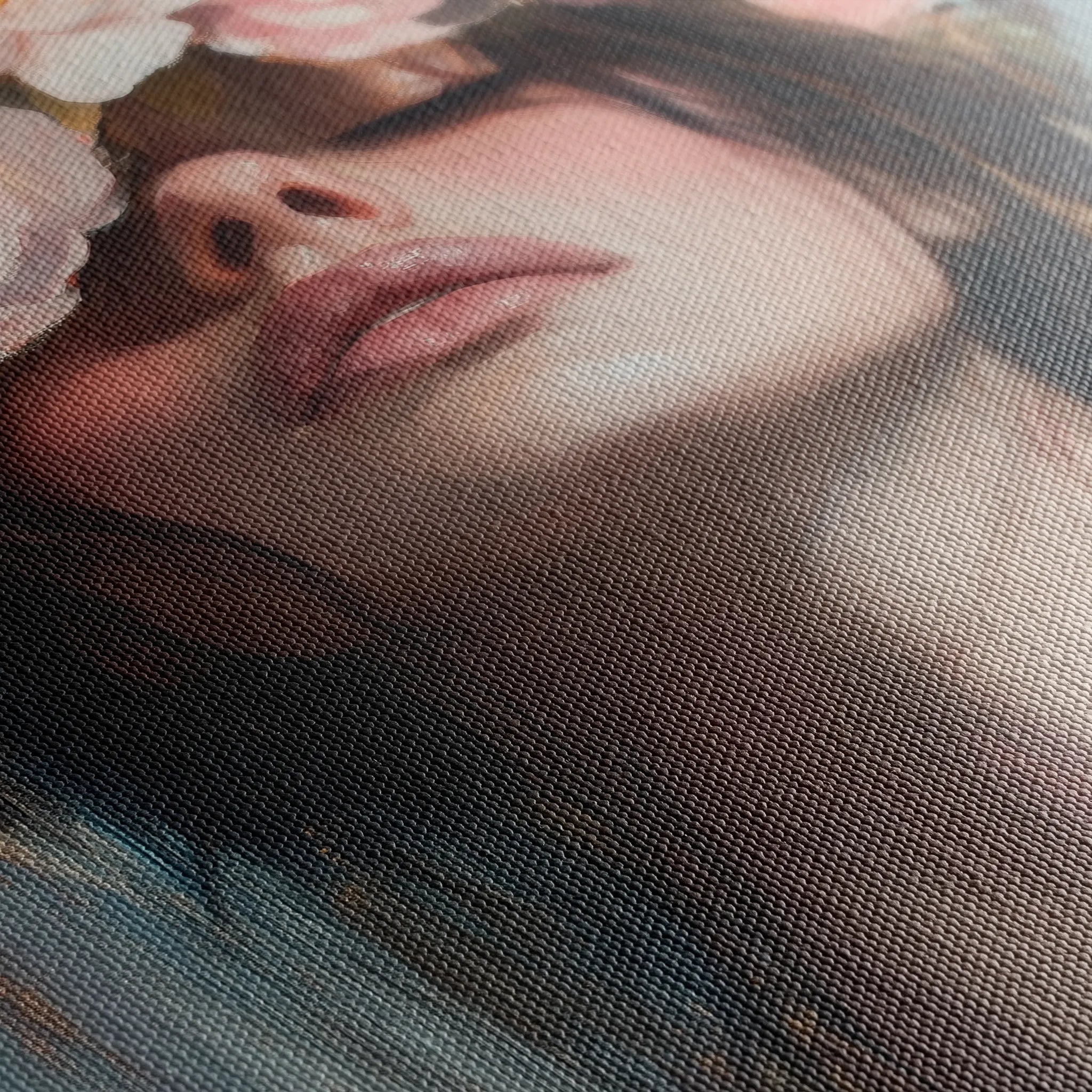 Portrait 185 Canvas Art 18" x 24" / 45 x 60 cm / Black