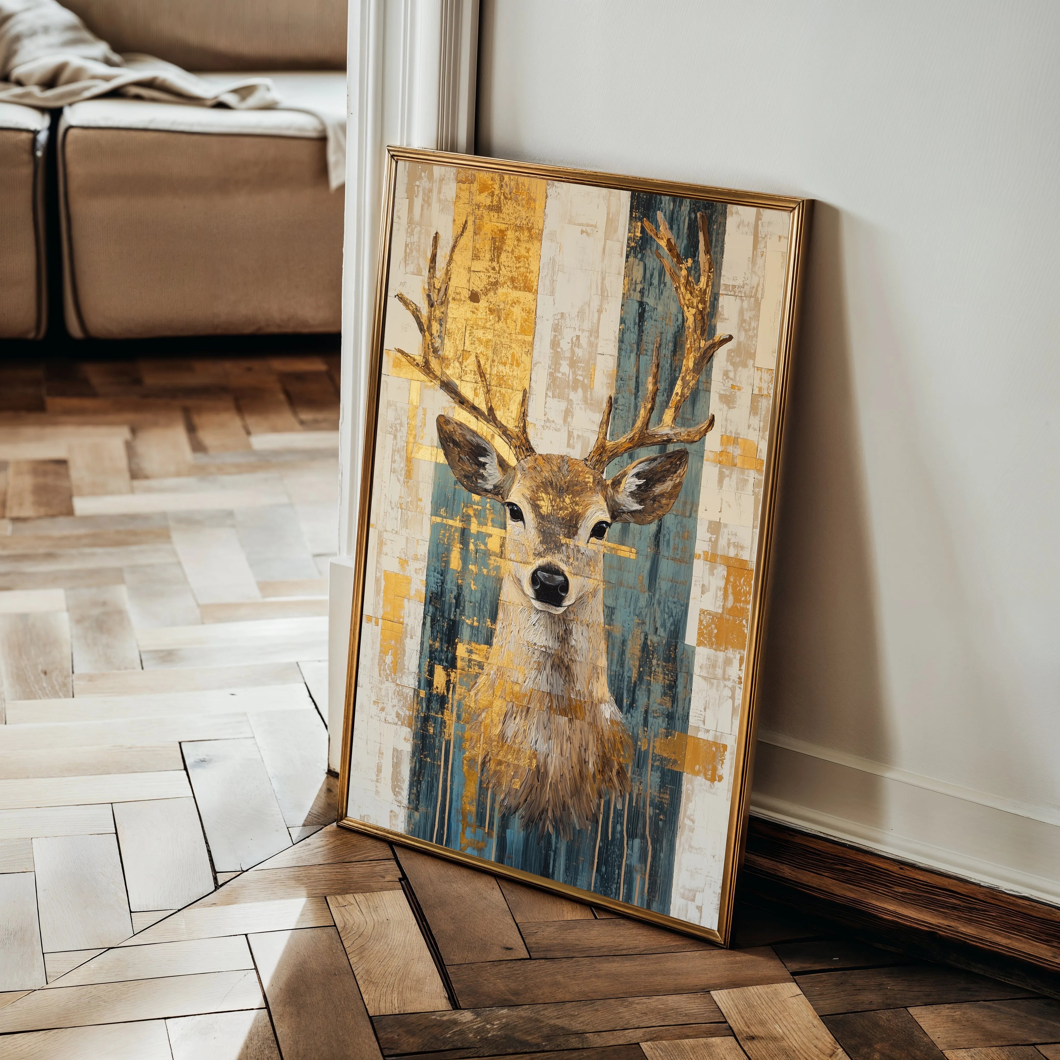 Animals 186 Canvas Art 18" x 24" / 45 x 60 cm / Black