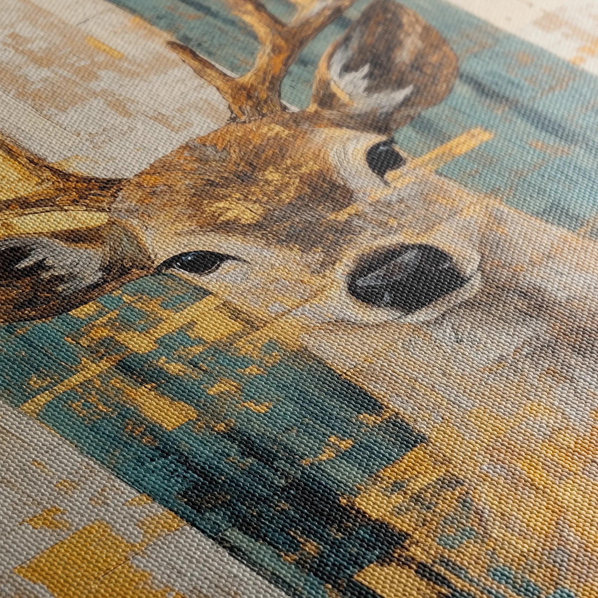 Animals 186 Canvas Art 18" x 24" / 45 x 60 cm / Black