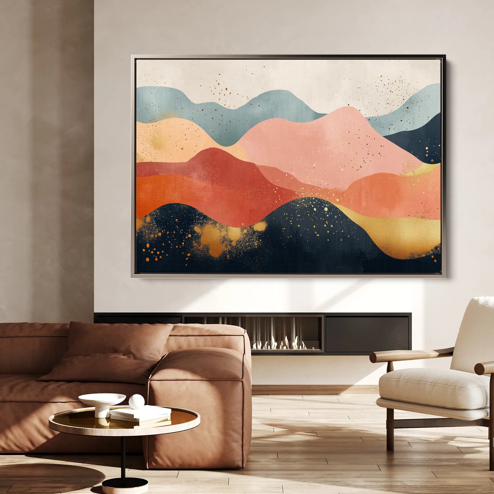 Boho 186 Canvas Art 18" x 24" / 45 x 60 cm / Black