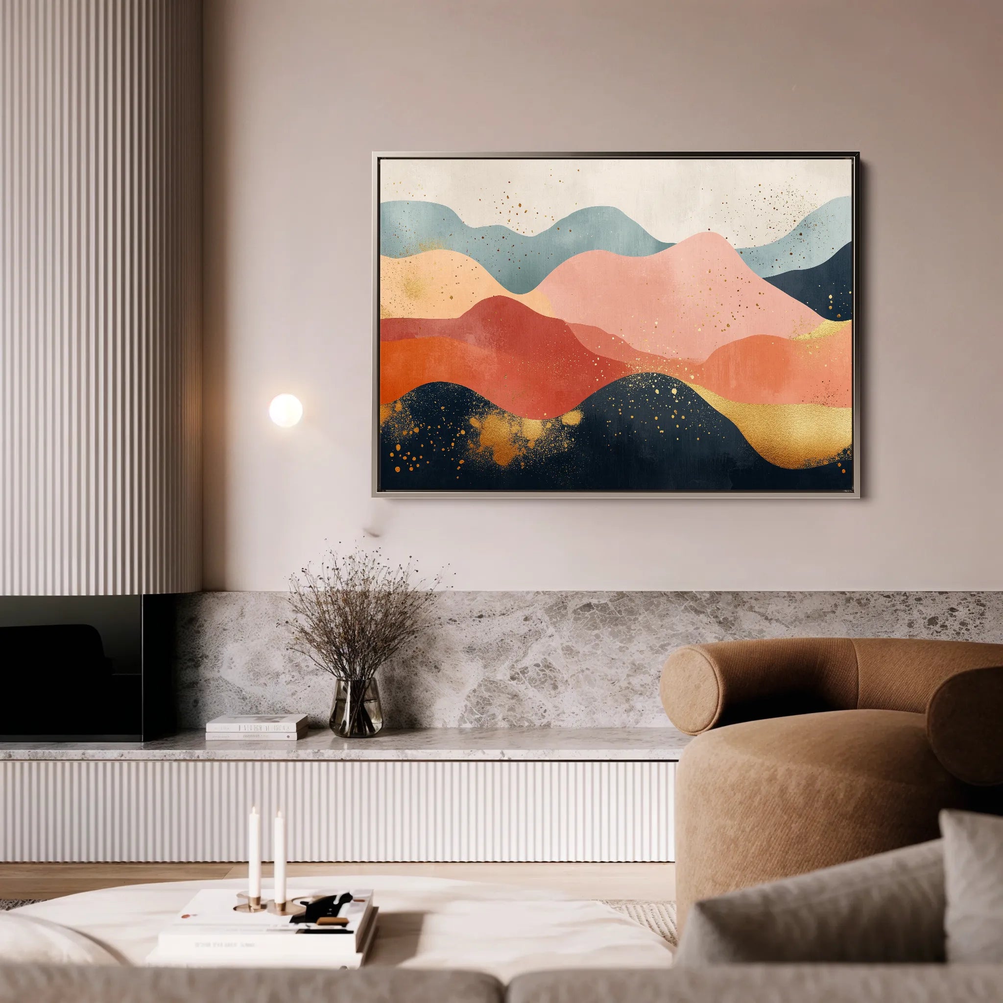 Boho 186 Canvas Art 18" x 24" / 45 x 60 cm / Black